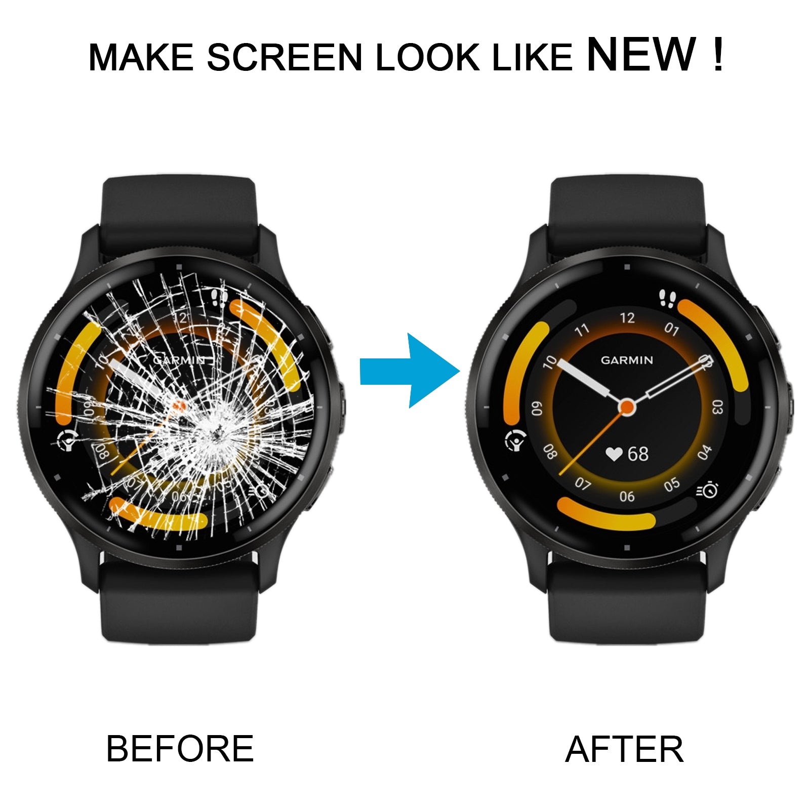 For Garmin Venu LCD Display Screen  Gold