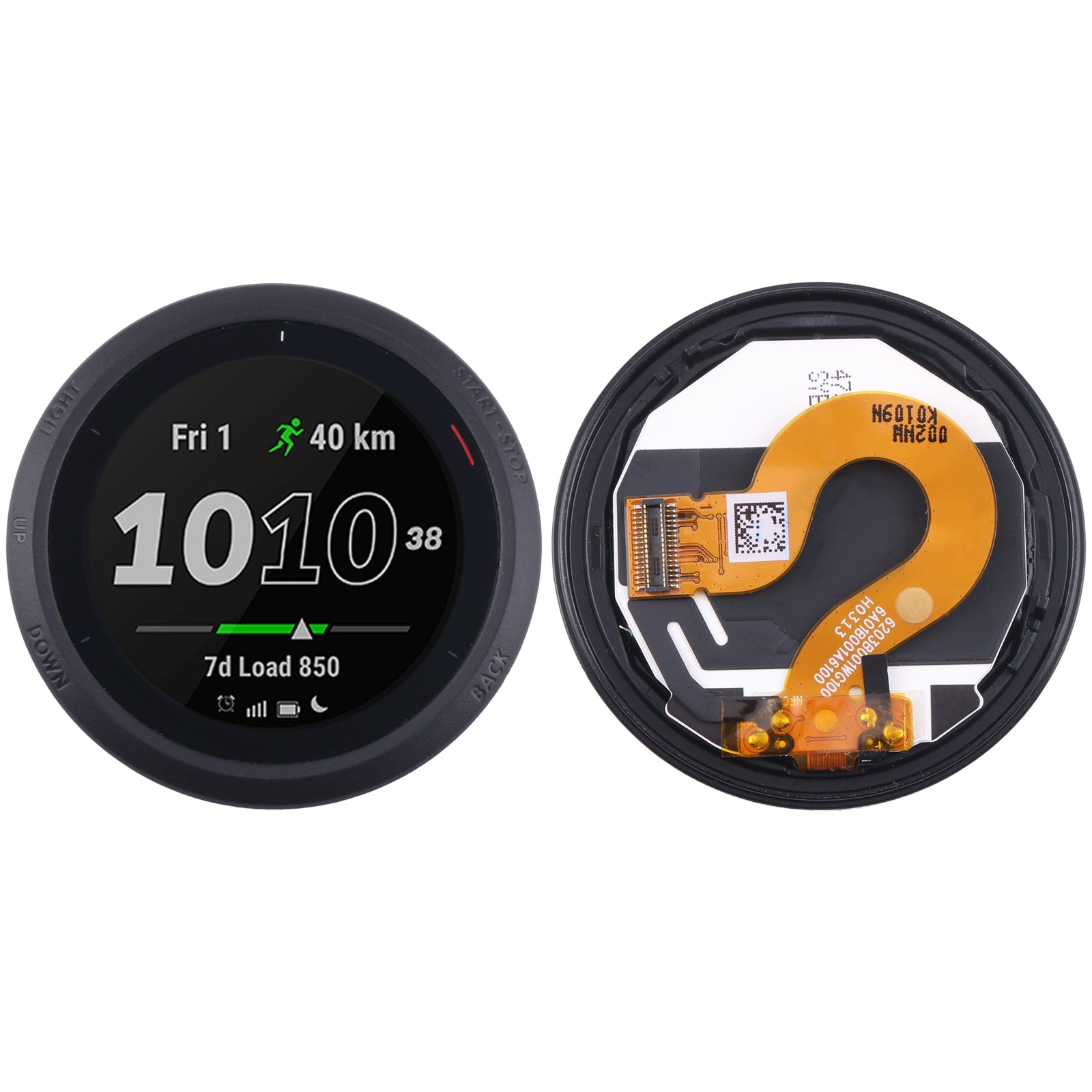 For Garmin Forerunner 745 LCD Screen with Digitizer Full Assembly Black