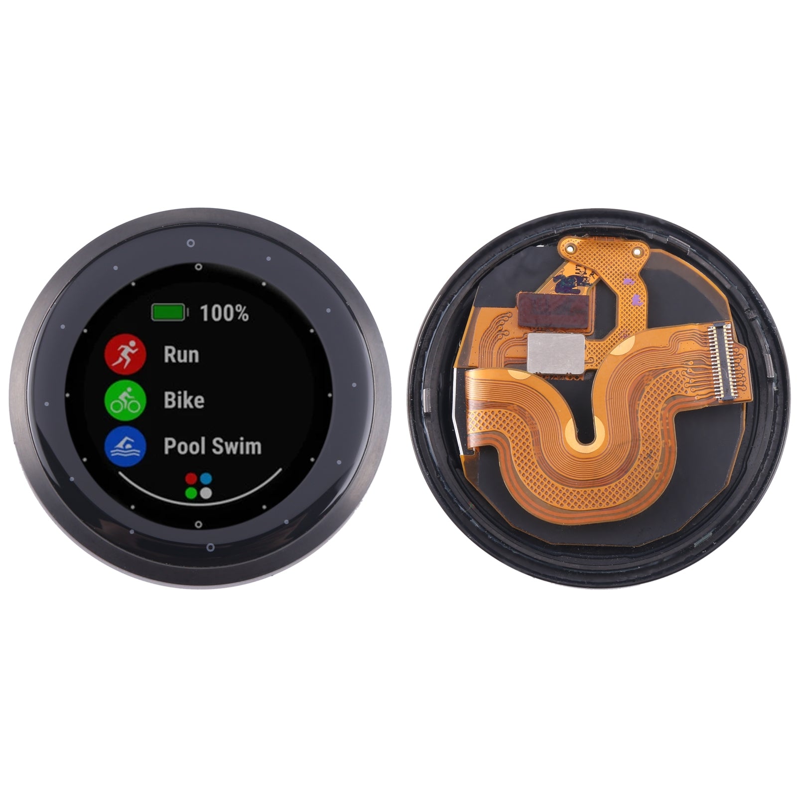 For Garmin Vivoactive 4S Disassembled LCD Screen with Digitizer Full Assembly  Black