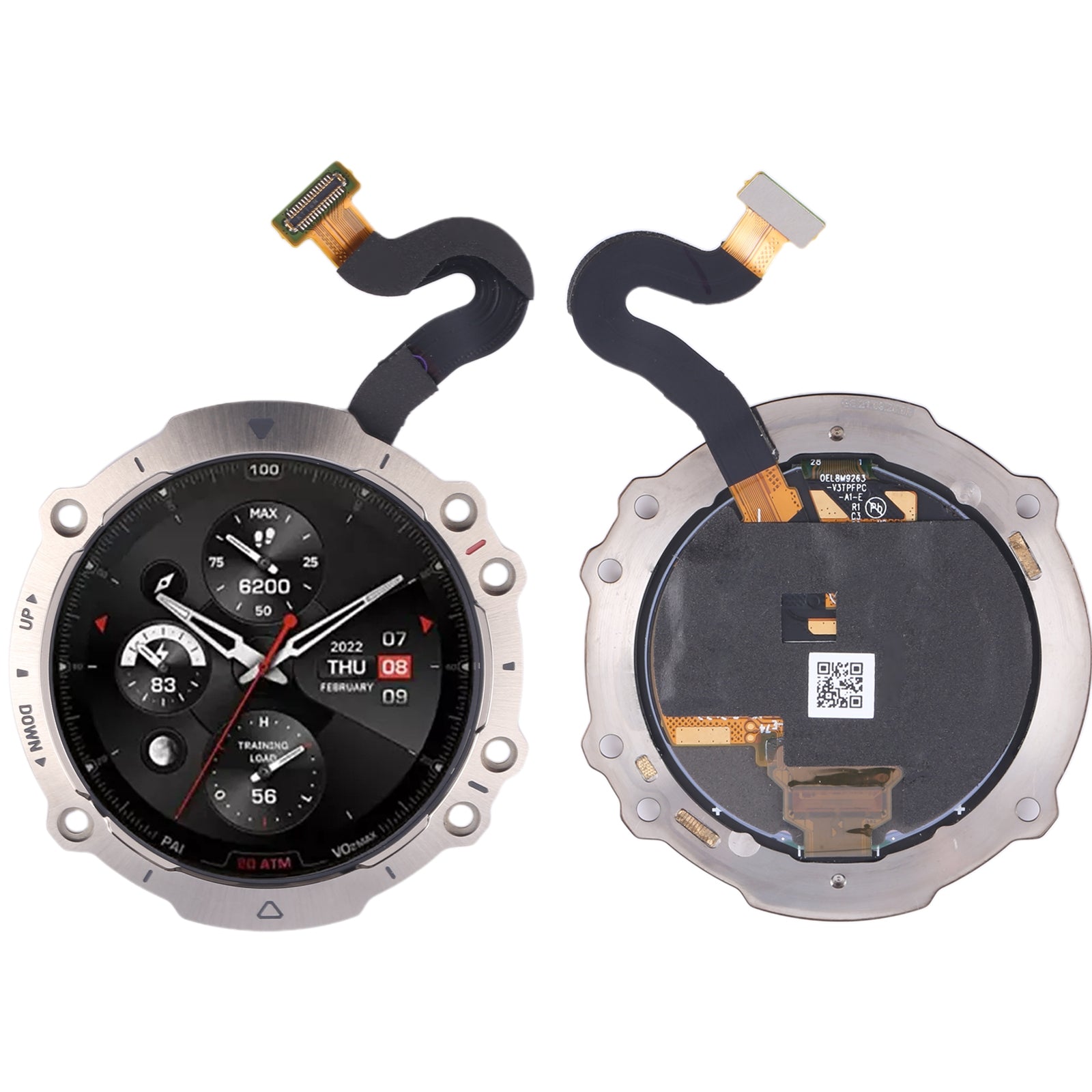 For Amazfit Falcon LCD Screen Digitizer Full Assembly With Frame  Red