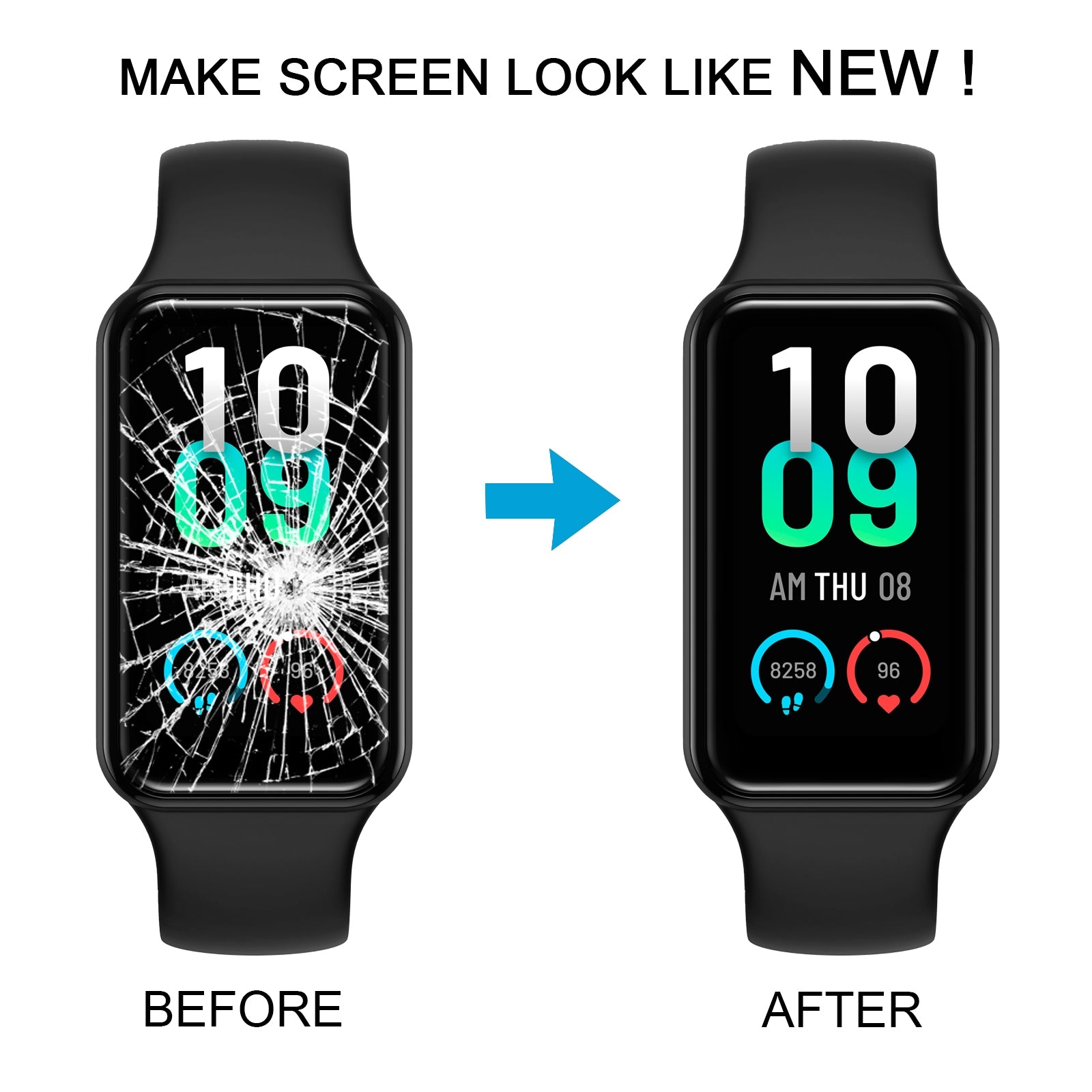 For Amazfit Band 7 LCD Screen with Digitizer Full Assembly