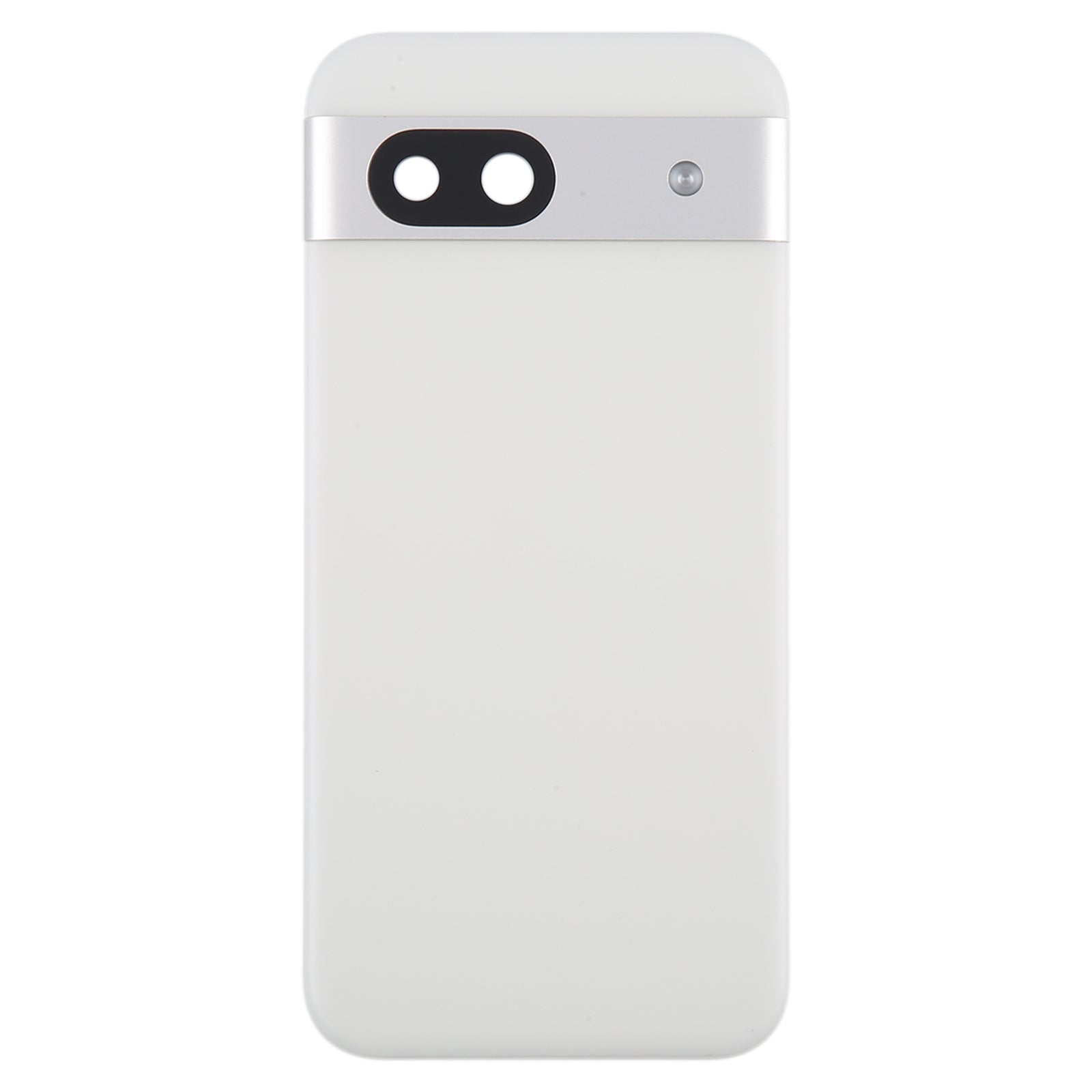 For Google Pixel 8a Battery Back Cover with Camera Lens Cover Silver