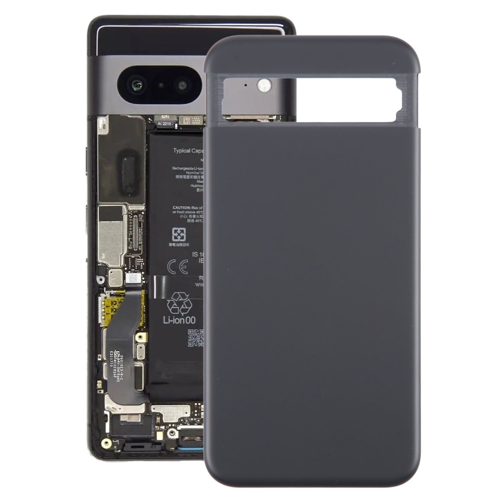 For Google Pixel 8a Battery Back Cover Black