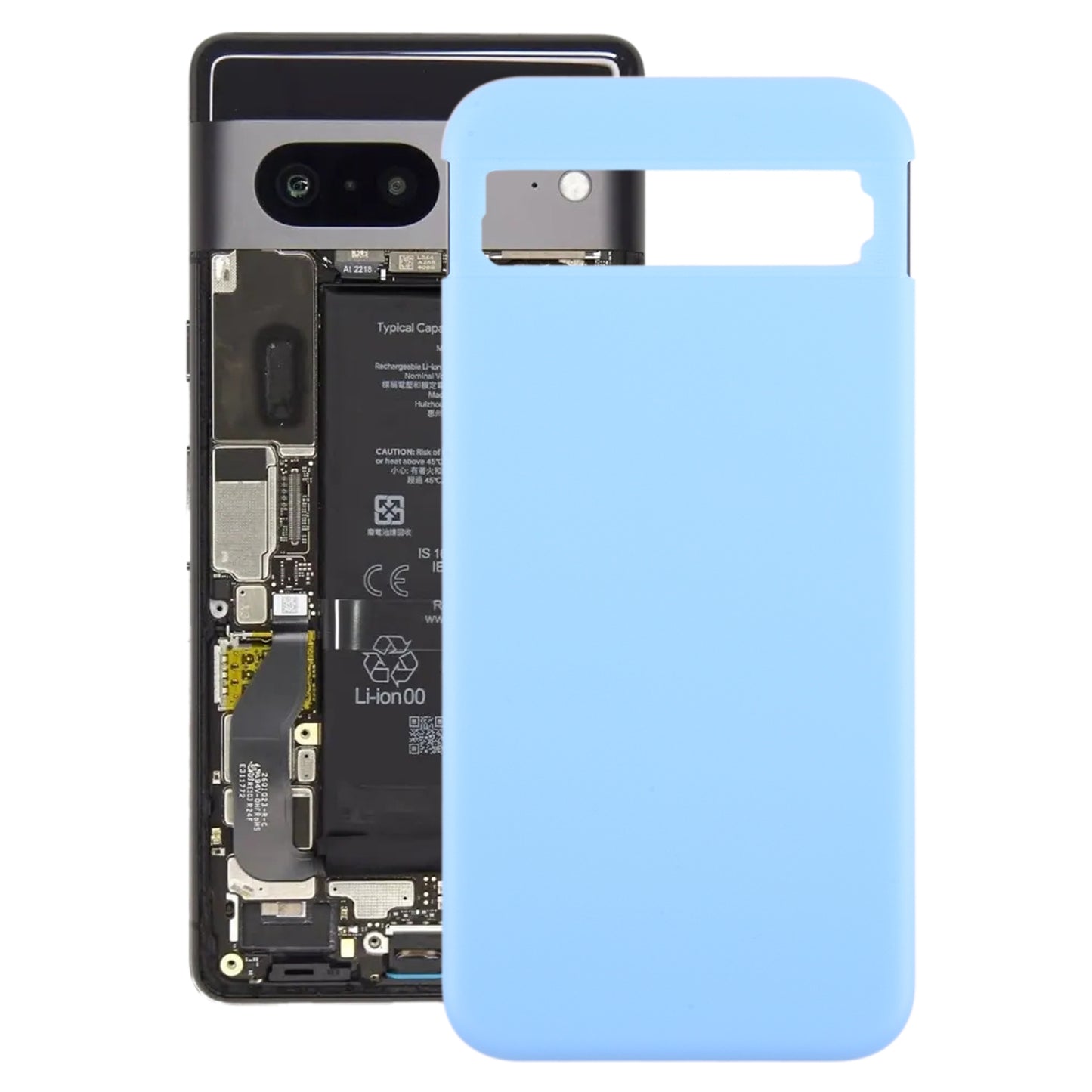 For Google Pixel 8a Battery Back Cover Blue