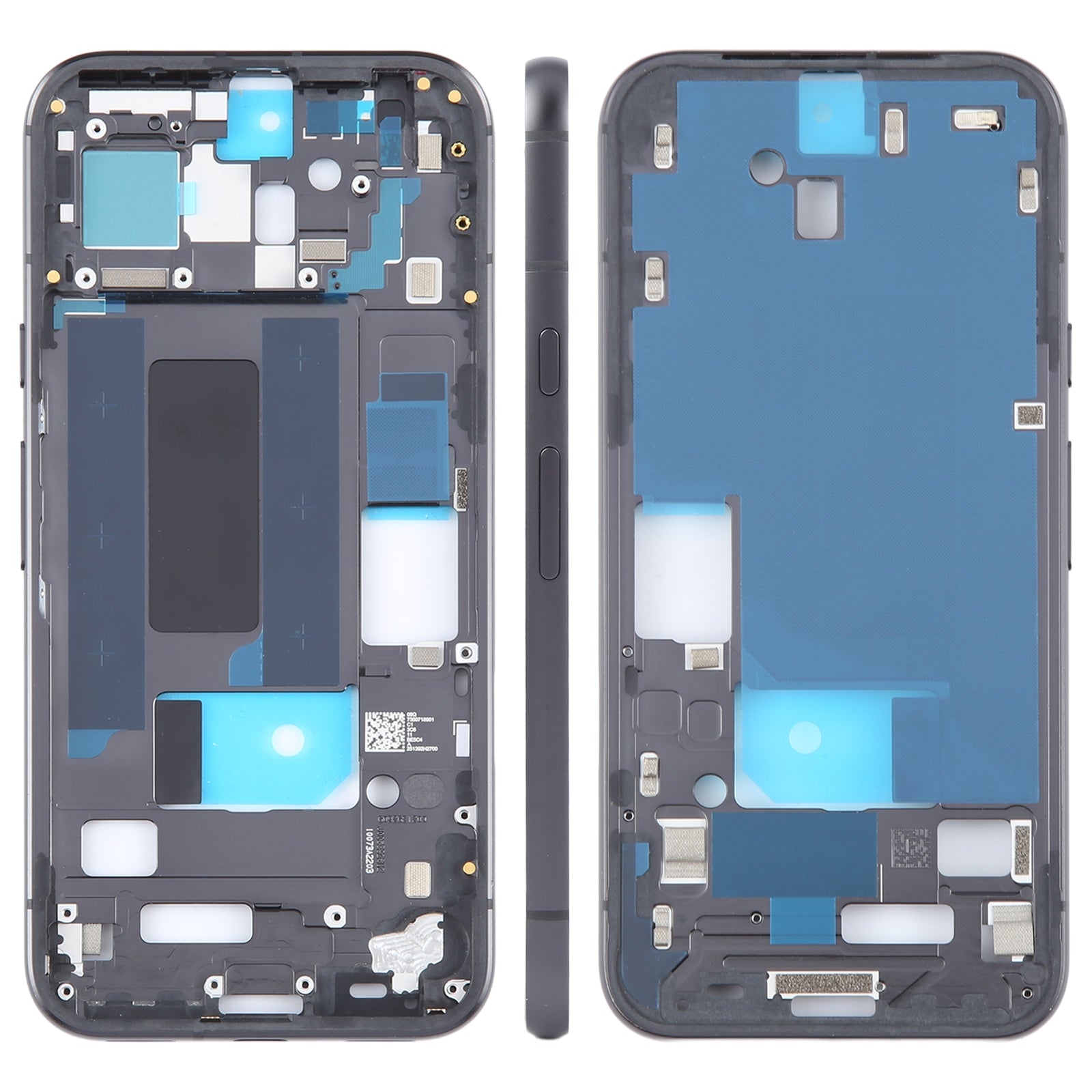 For Google Pixel 8a Middle Frame Bezel Plate  Black