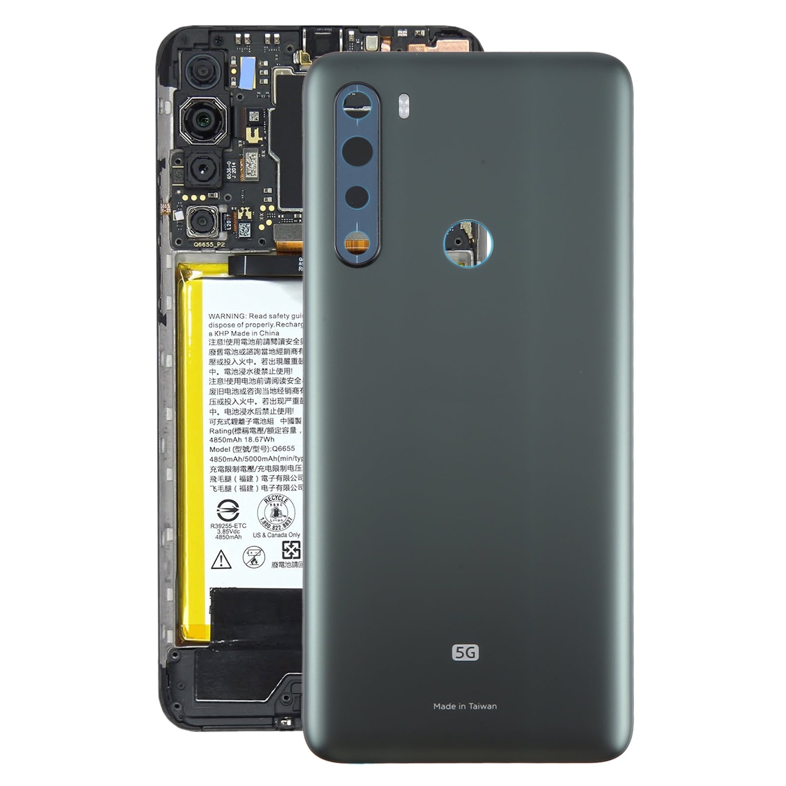 For HTC U20 5G Battery Back Cover Green