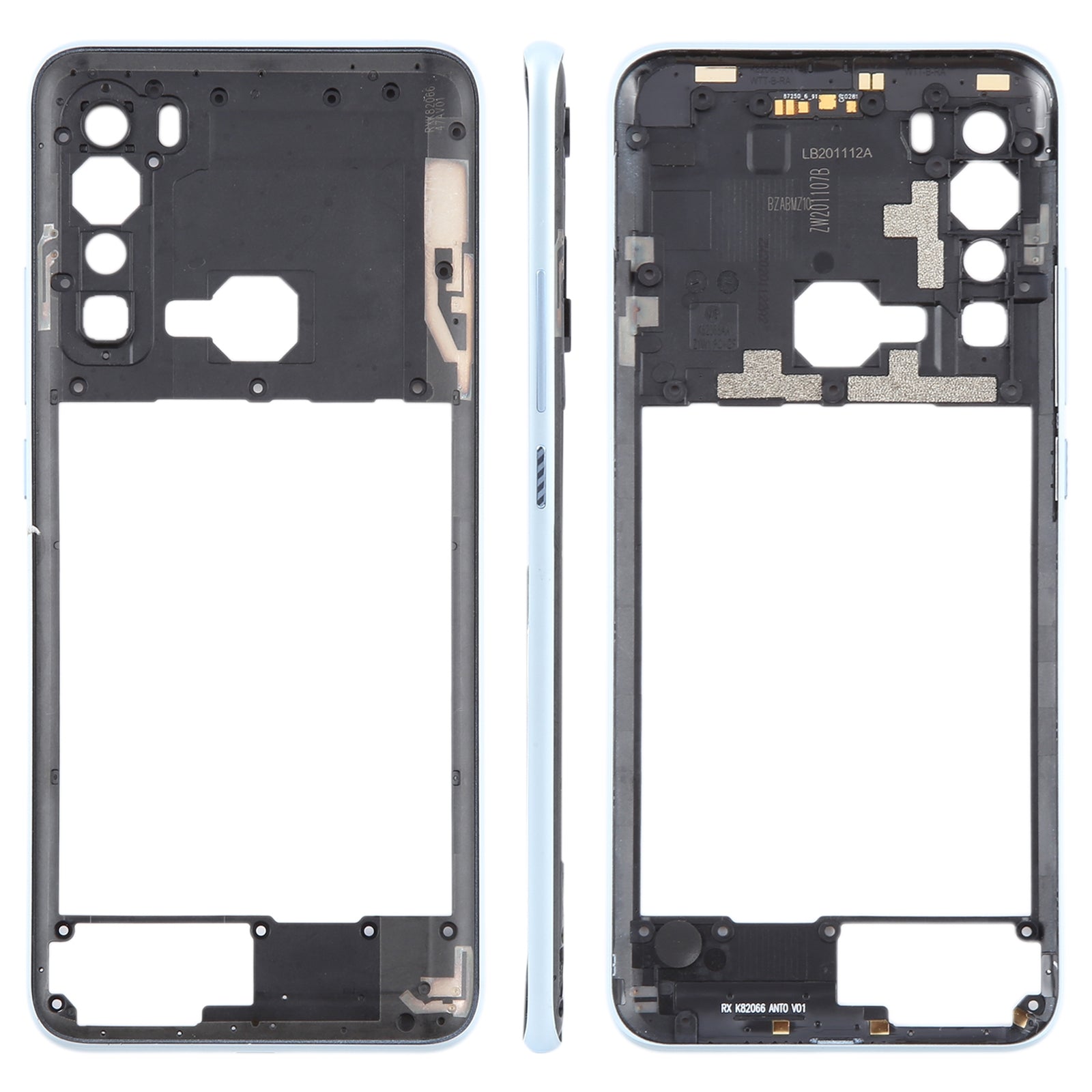For HTC U20 5G Middle Frame Bezel Plate  White
