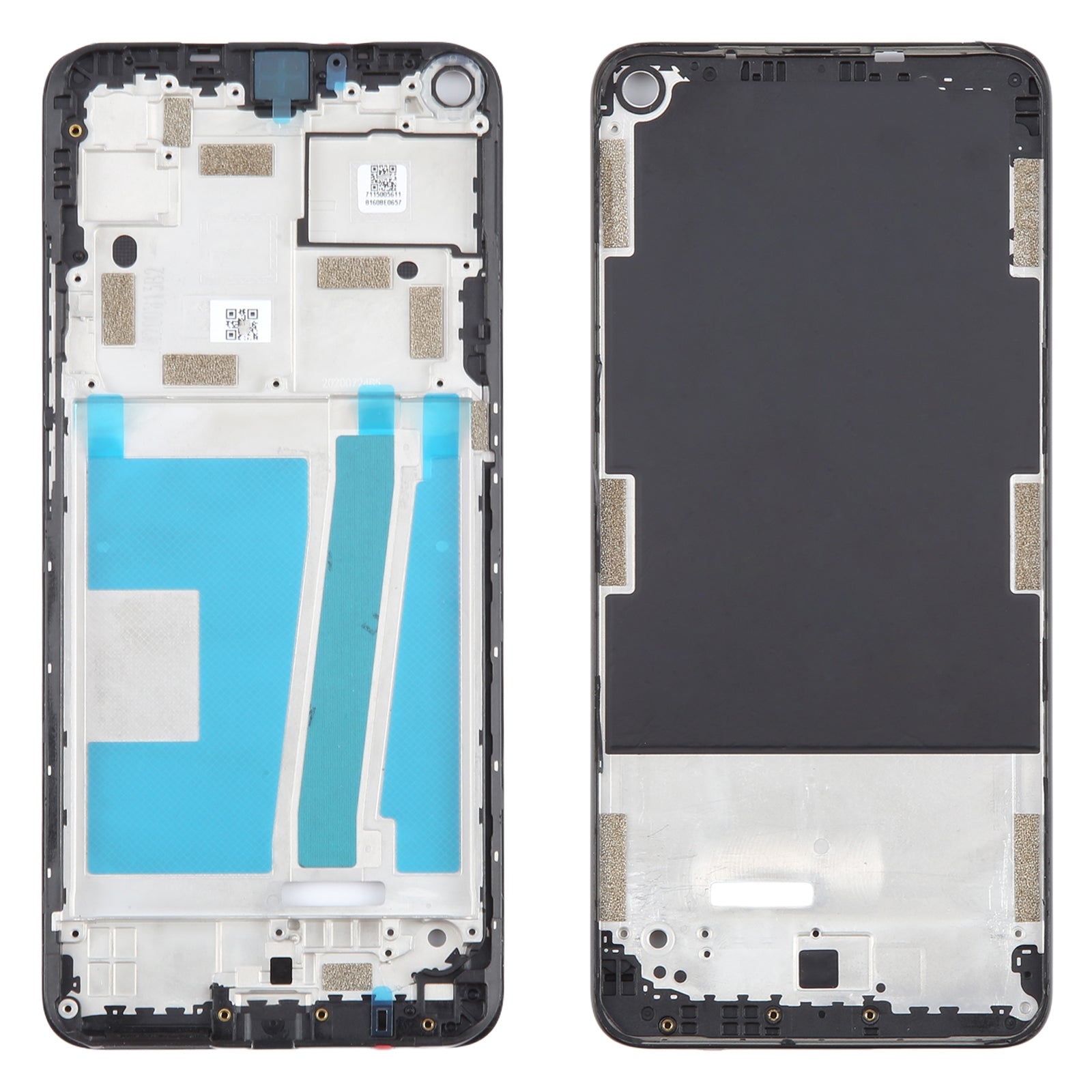For HTC U20 5G Front Housing LCD Frame Bezel Plate  Black