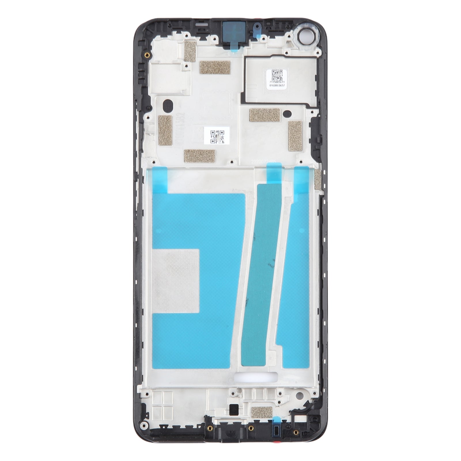 For HTC U20 5G Front Housing LCD Frame Bezel Plate  Black
