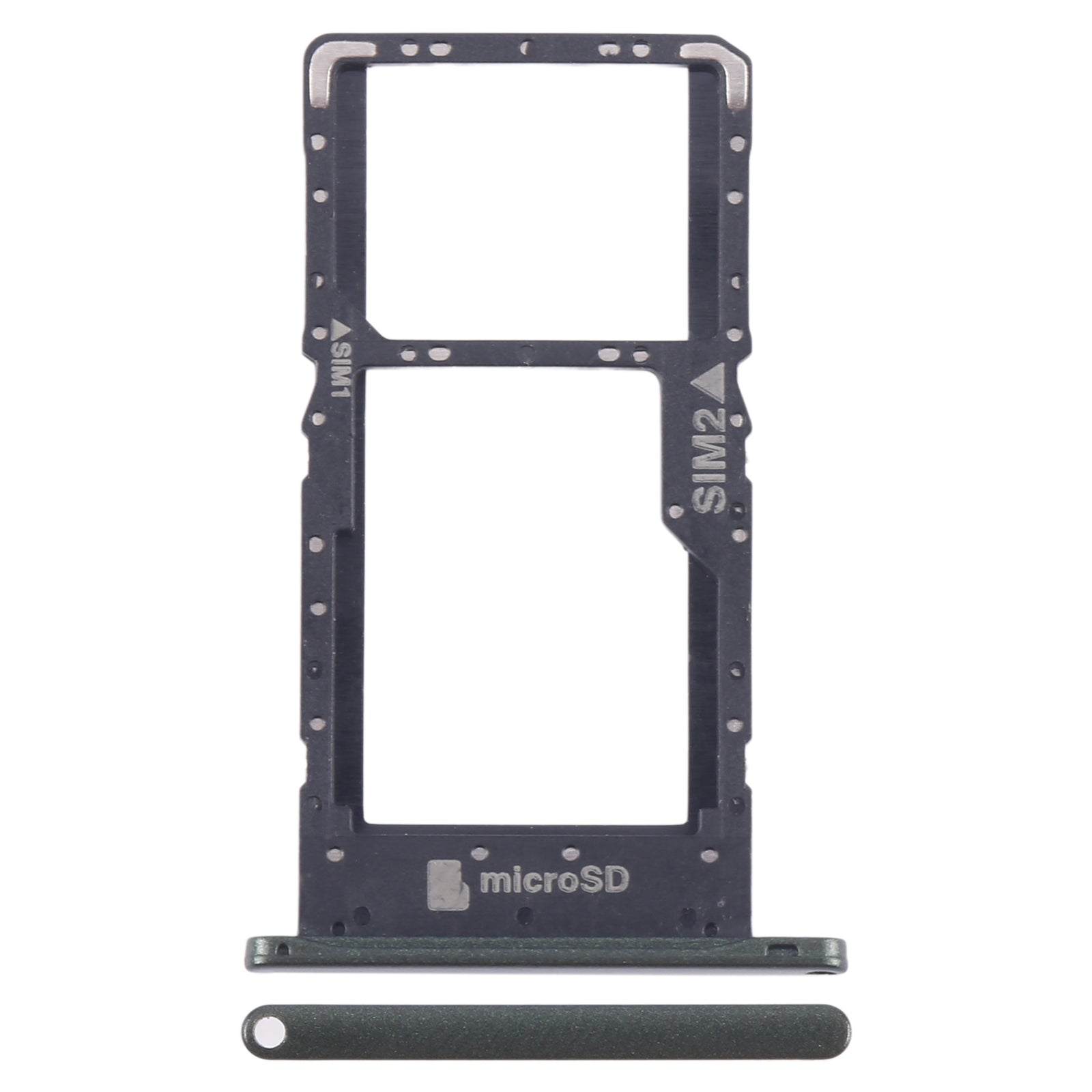 For HTC U20 5G SIM Card Tray + SIM / Micro SD Card Tray  Green