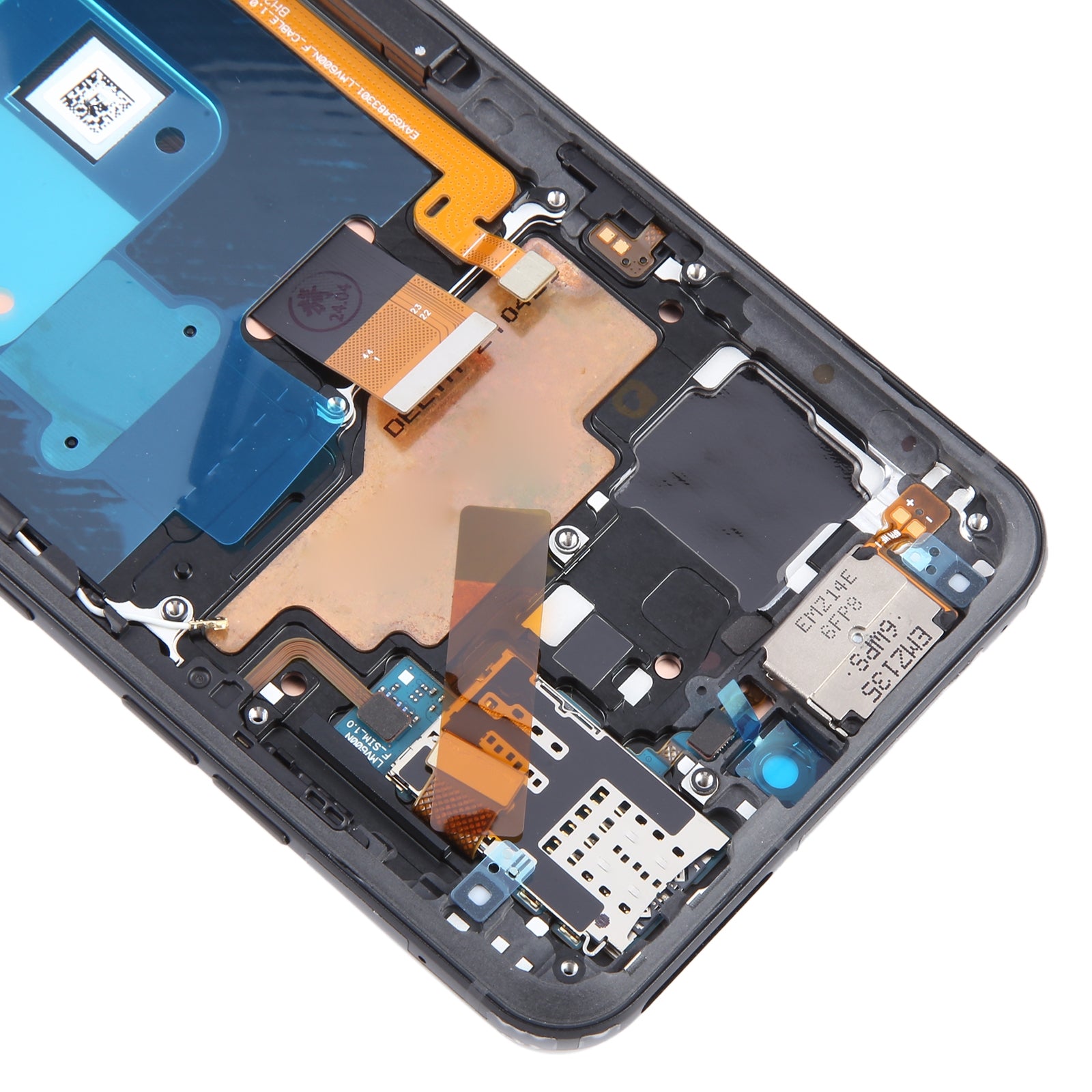 For LG V60 ThinQ US Version LCD Screen Digitizer Full Assembly with Frame  Black