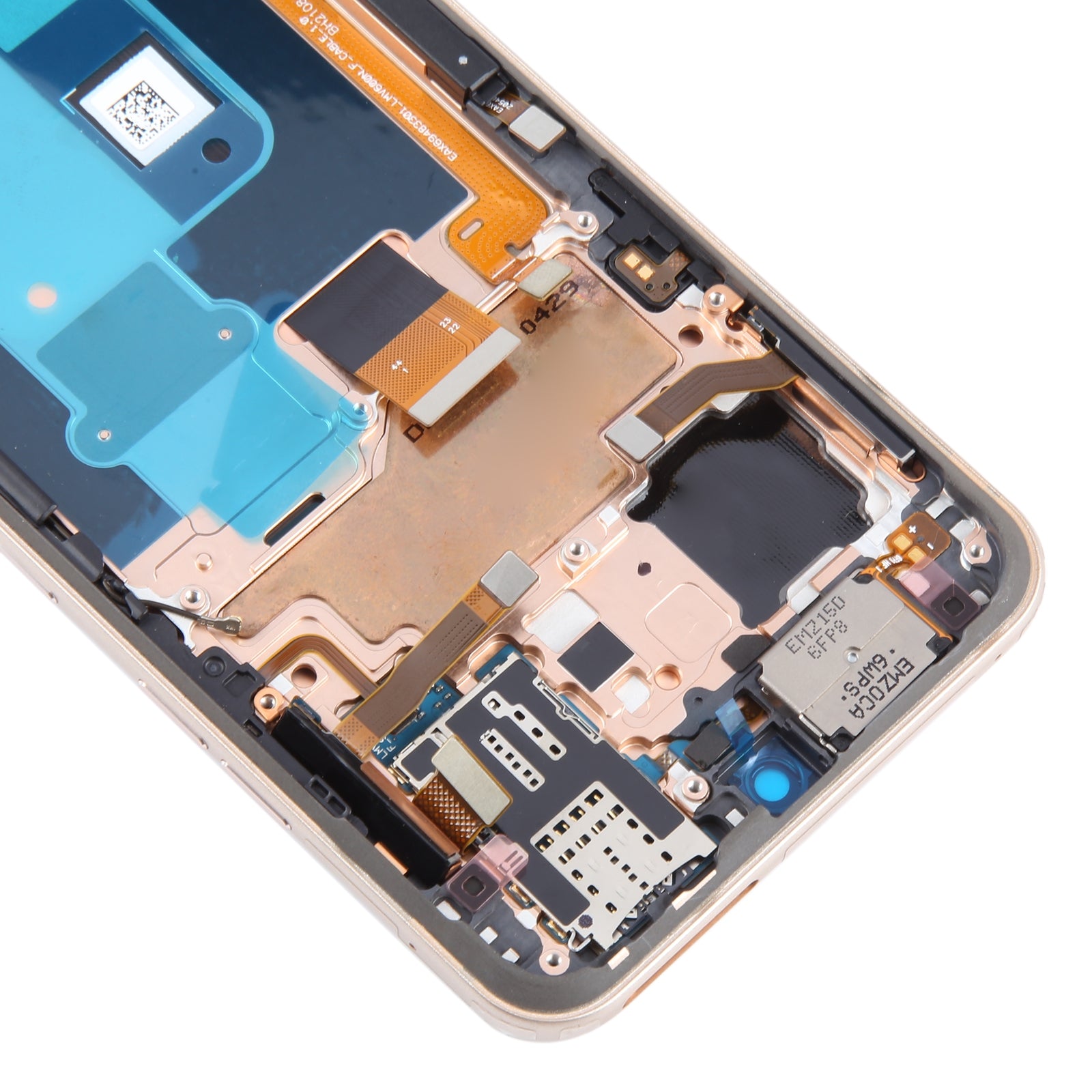 For LG V60 ThinQ US Version LCD Screen Digitizer Full Assembly with Frame  Gold