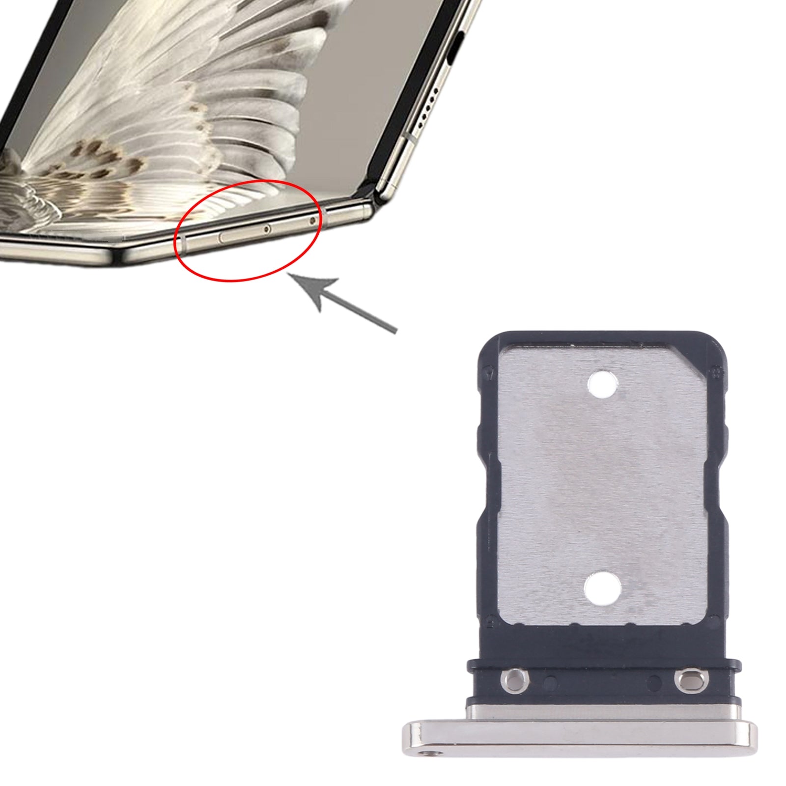 For Google Pixel Fold SIM Card Tray  Gold