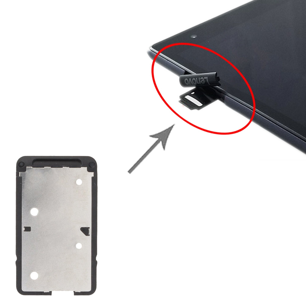 For Lenovo Tab 4 8 TB-8504 SIM + SIM Card Tray  Black