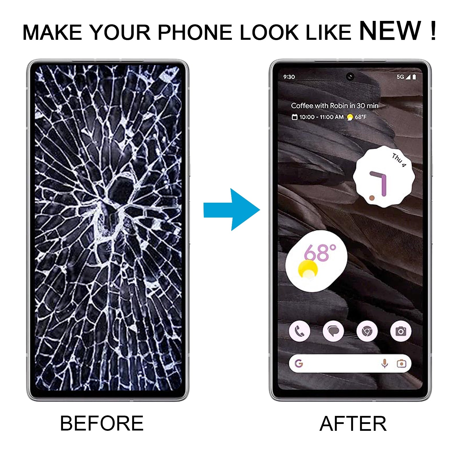 For Google Pixel 7A G82U8 OLED LCD Screen Digitizer Full Assembly with Frame  Black