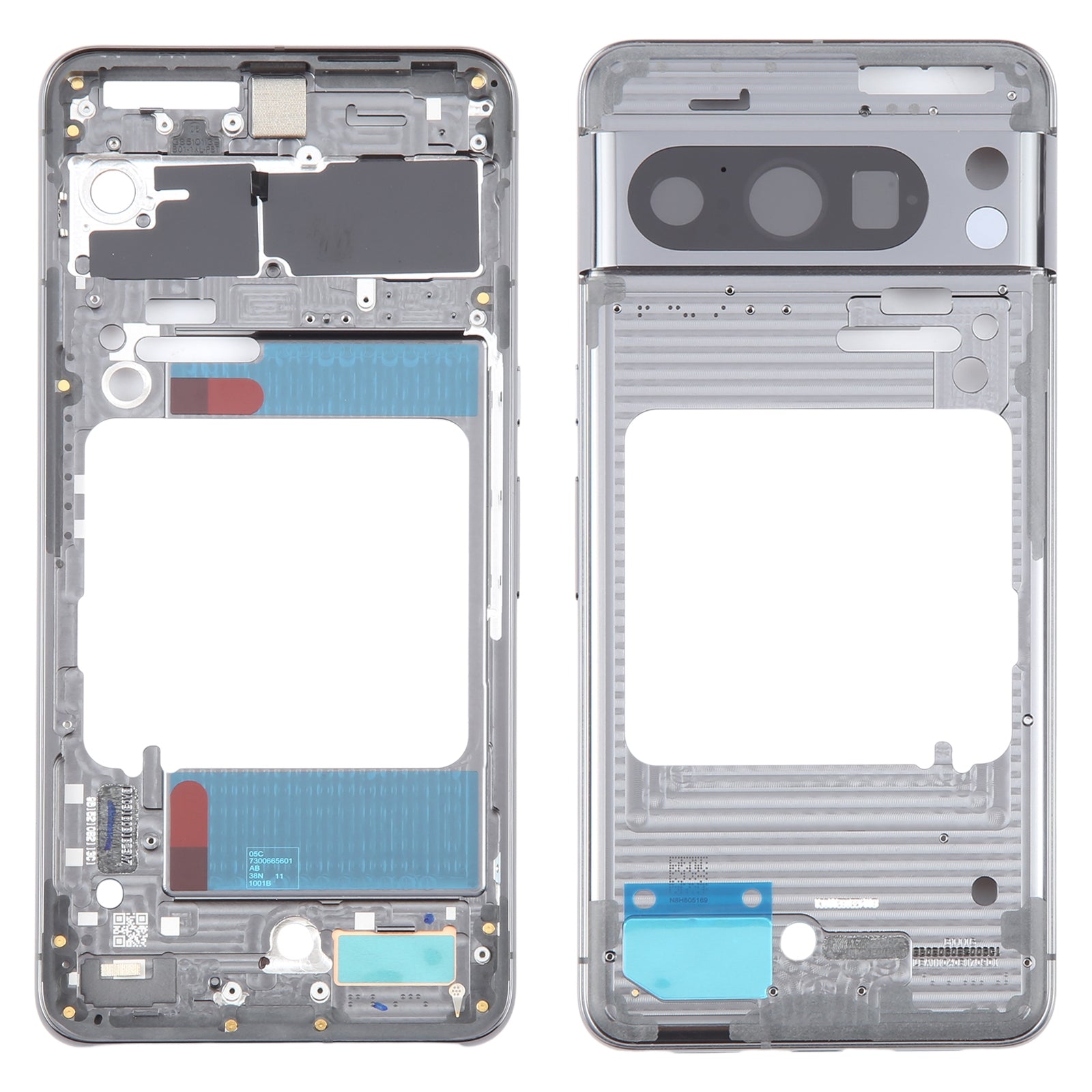 For Google Pixel 8 Pro Middle Frame Bezel Plate  Black