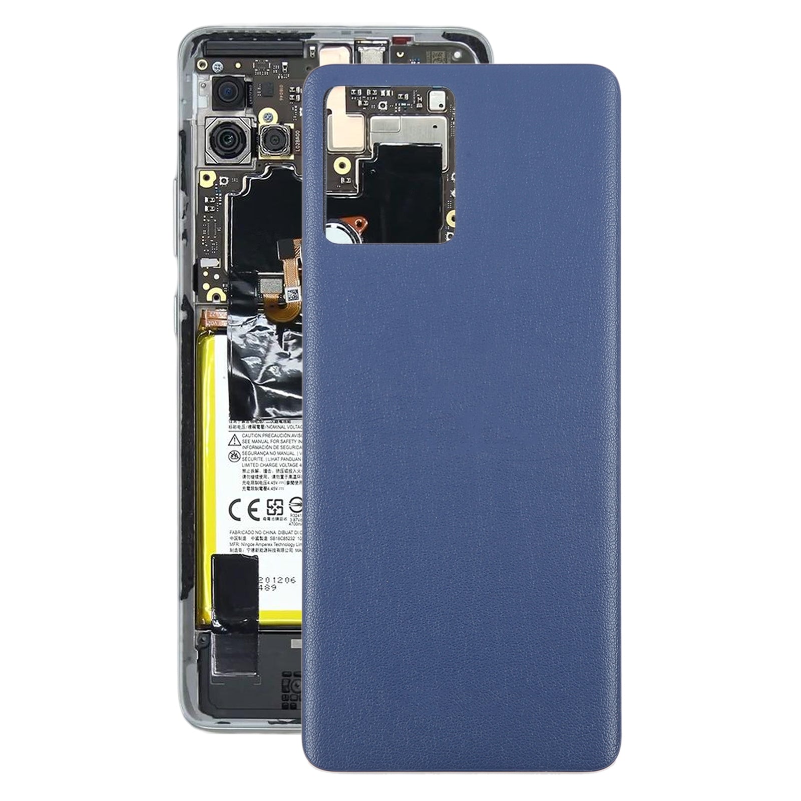 For Motorola Edge 30 Fusion Battery Back Cover Blue
