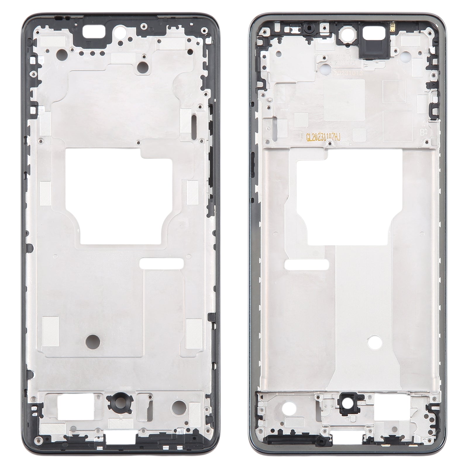 For Motorola Edge 40 Neo Front Housing LCD Frame Bezel Plate  Black