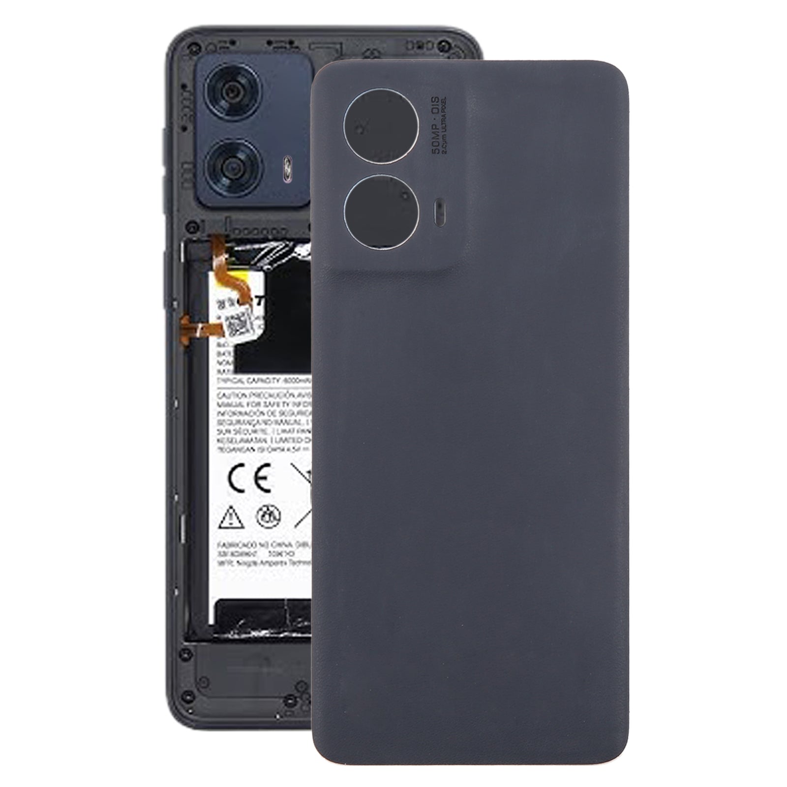 For Motorola Edge 2024 Battery Back Cover Black