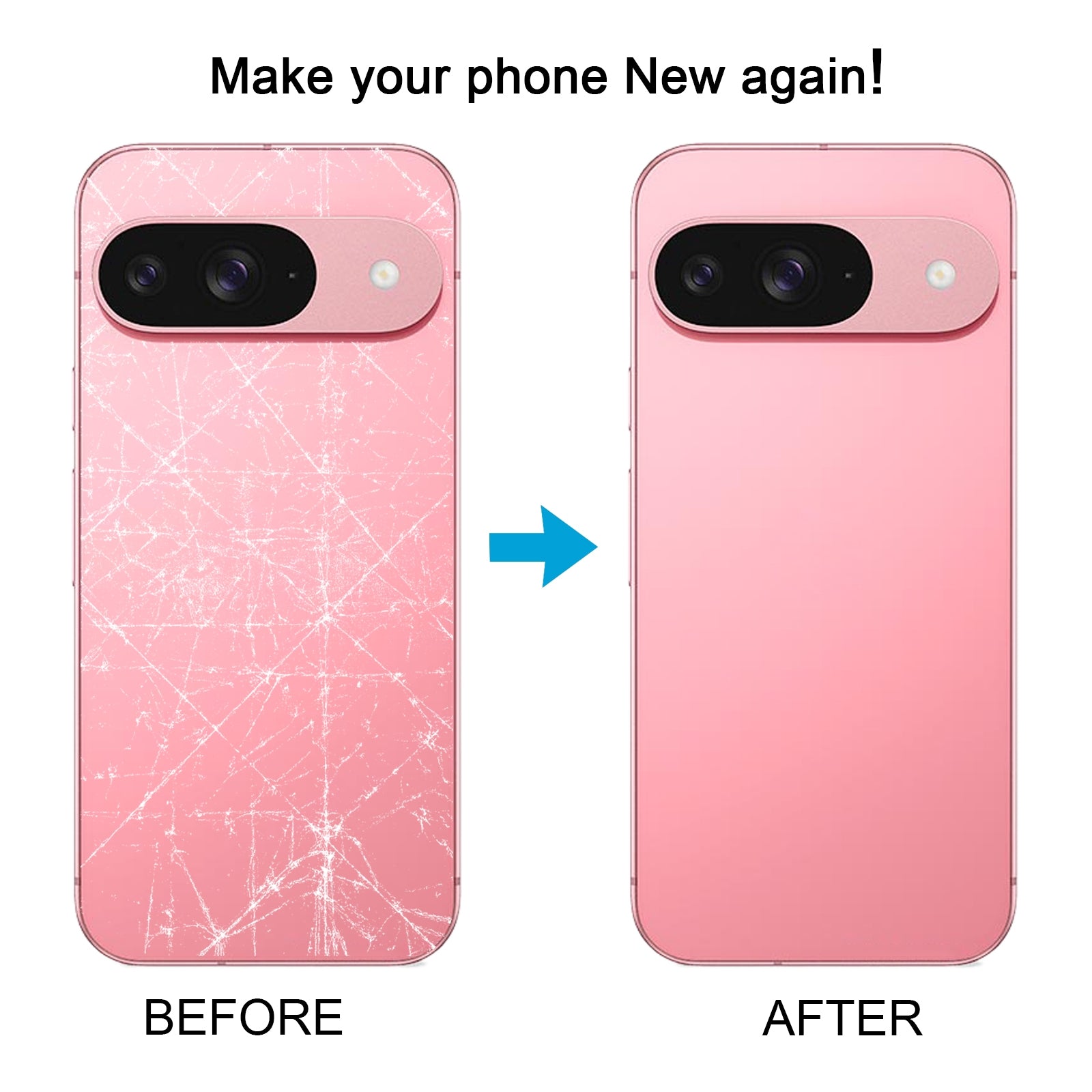 For Google Pixel 9 Battery Back Cover White