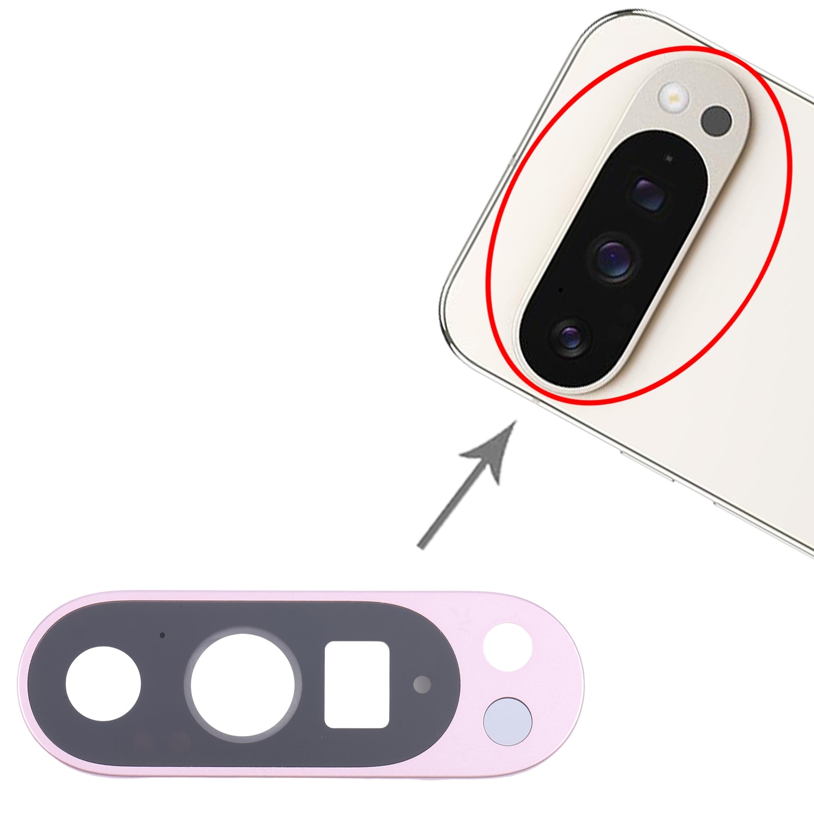 For Google Pixel 9 Pro Camera Lens Cover  Purple