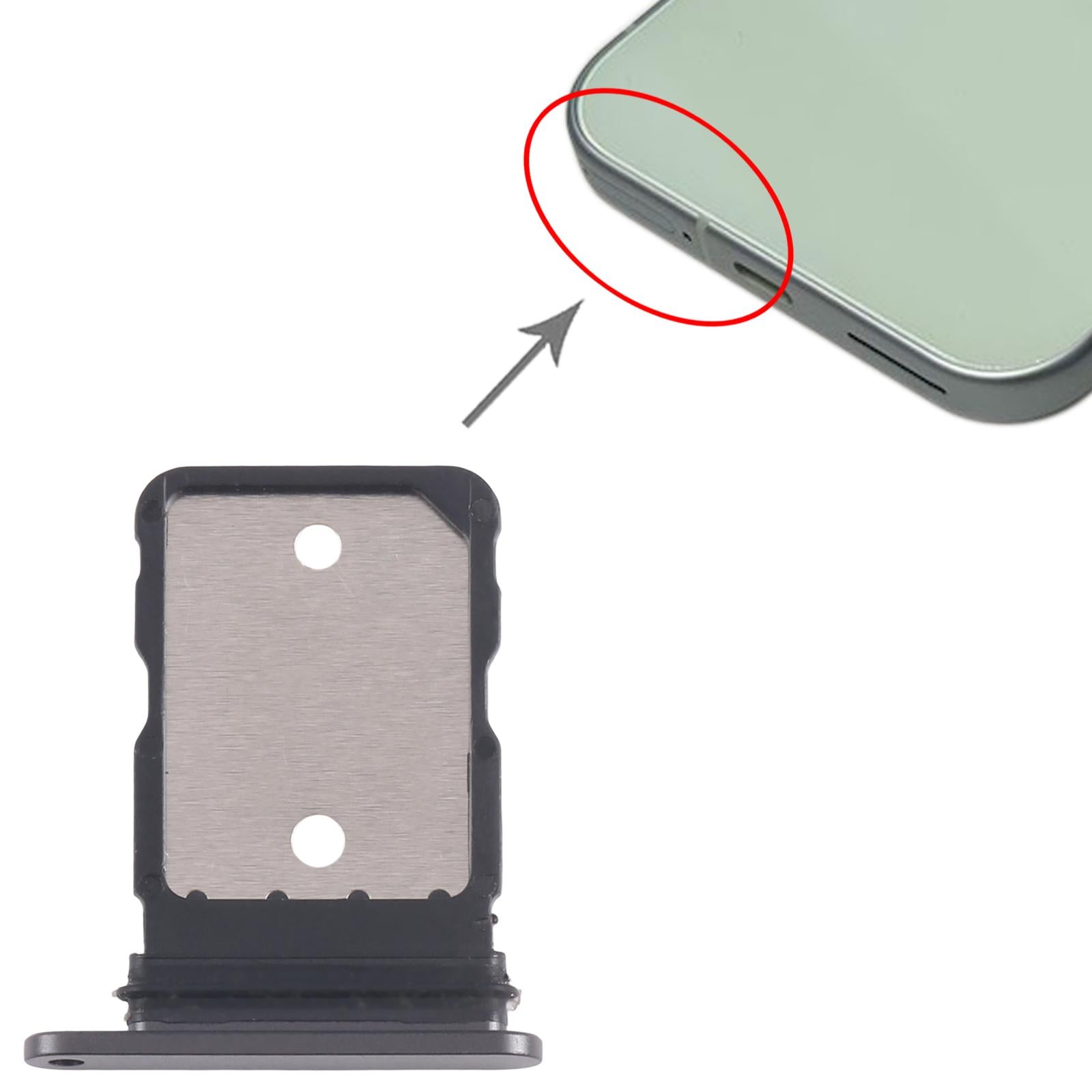 For Google Pixel 9 Pro SIM Card Tray  Black