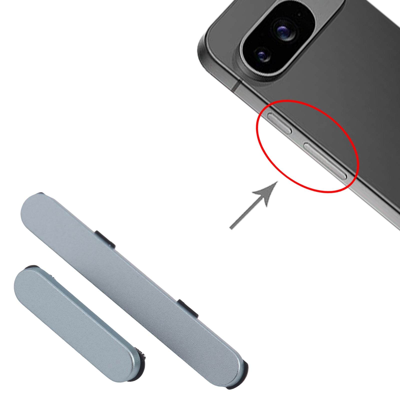 For Google Pixel 9 Power Button and Volume Control Button  Green