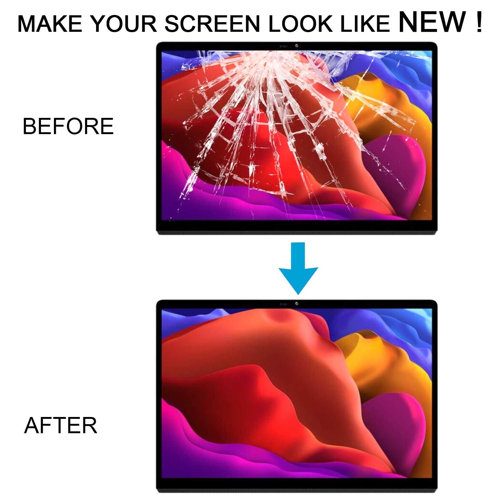 For Lenovo Yoga Pad Pro 2021 / Yoga Tab 13 YT-K606F YT-K606M YT-K606 Touch Panel  Black