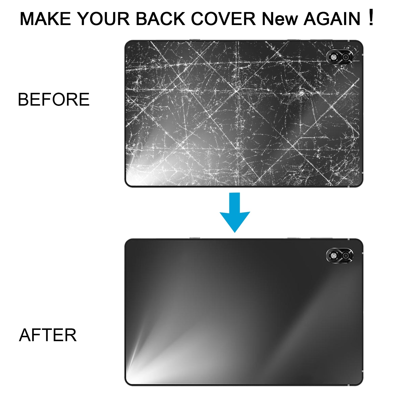 For Lenovo Legion Y700 TB-9707F Battery Back Cover Black