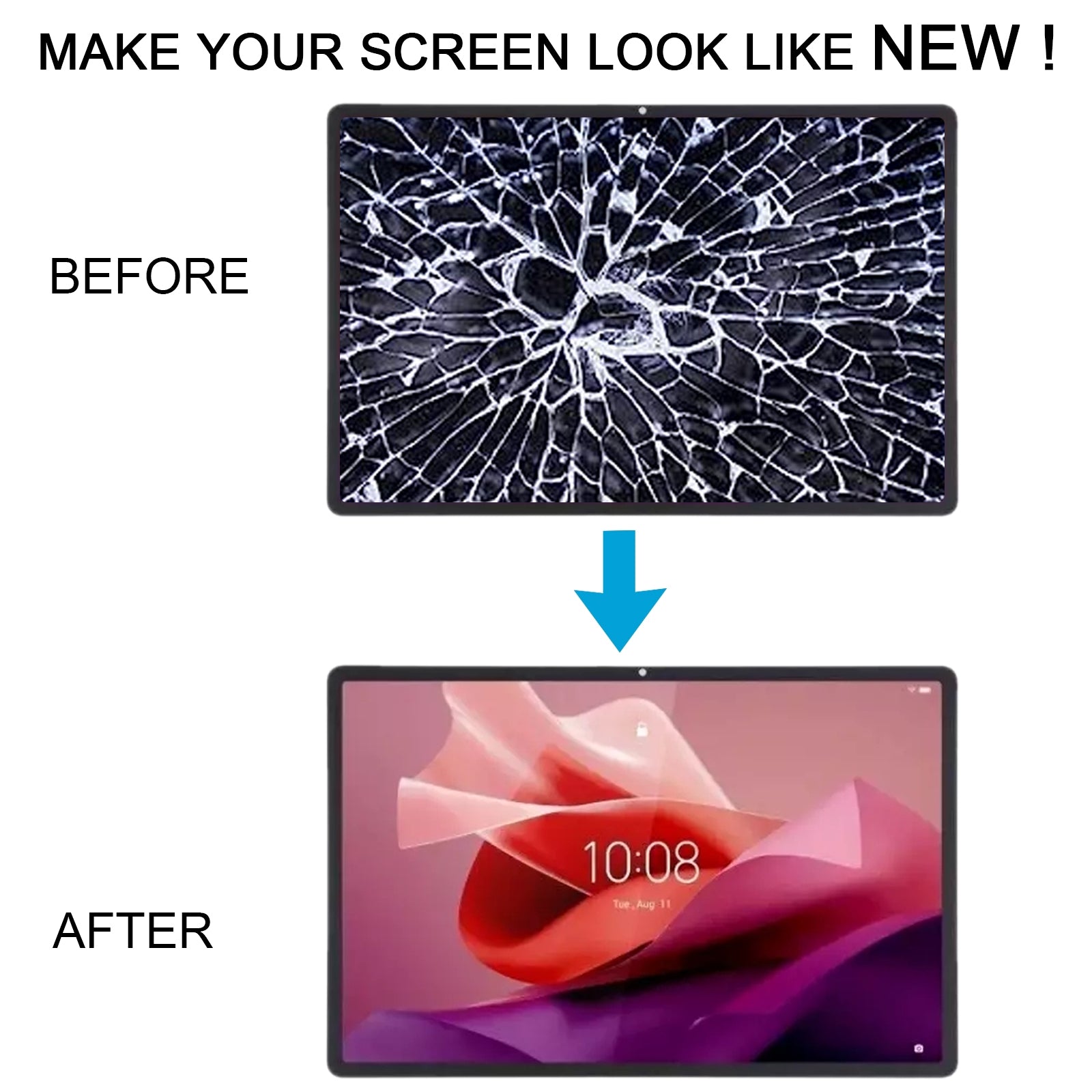 For Lenovo Xiaoxin Pad Pro 12.7 inch TB372FC Light Matte LCD Screen with Digitizer Full Assembly  Black