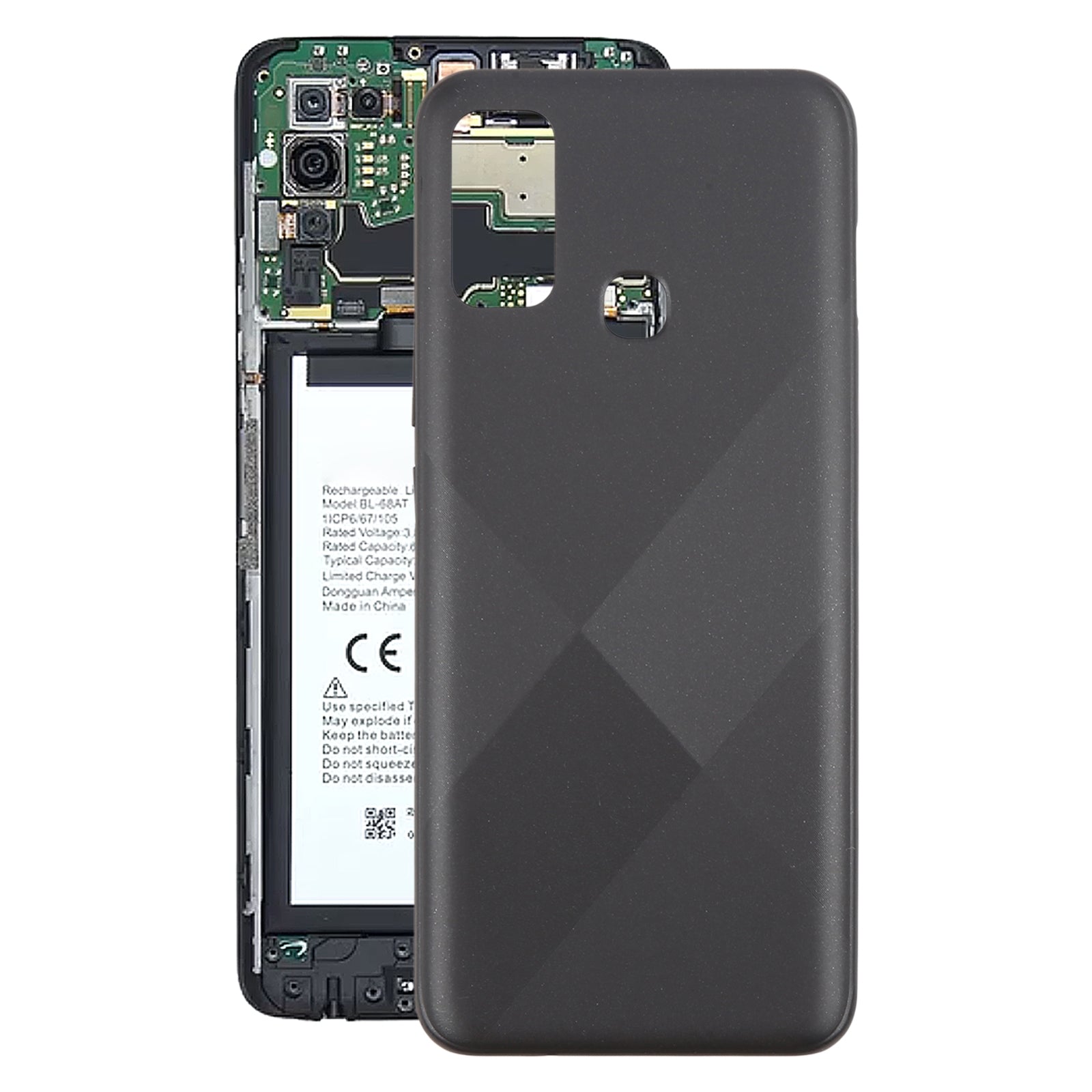 For Infinix  10 Play Battery Back Cover Black