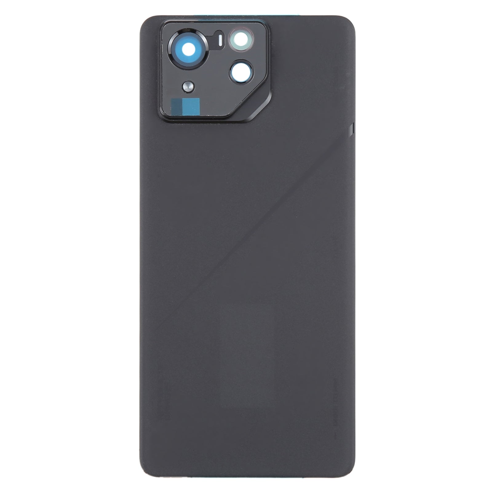 For Asus ROG Phone 8 Pro AI2401 AI2401_A Global Glass Battery Back Cover with Camera Frame Matte Black