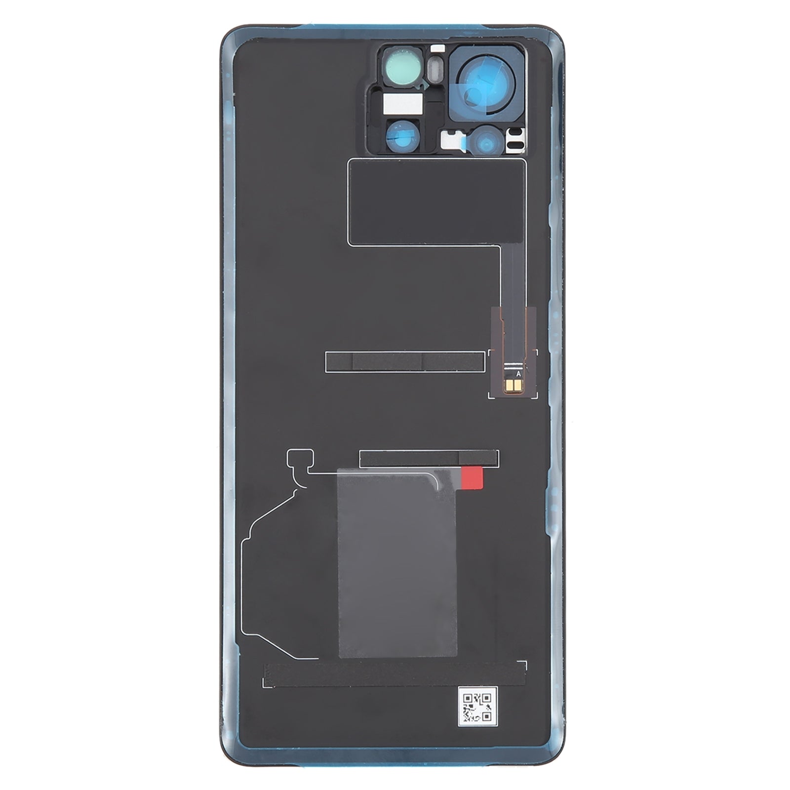 For Asus ROG Phone 8 Pro AI2401 AI2401_A Global Glass Battery Back Cover with Camera Frame Bright Black