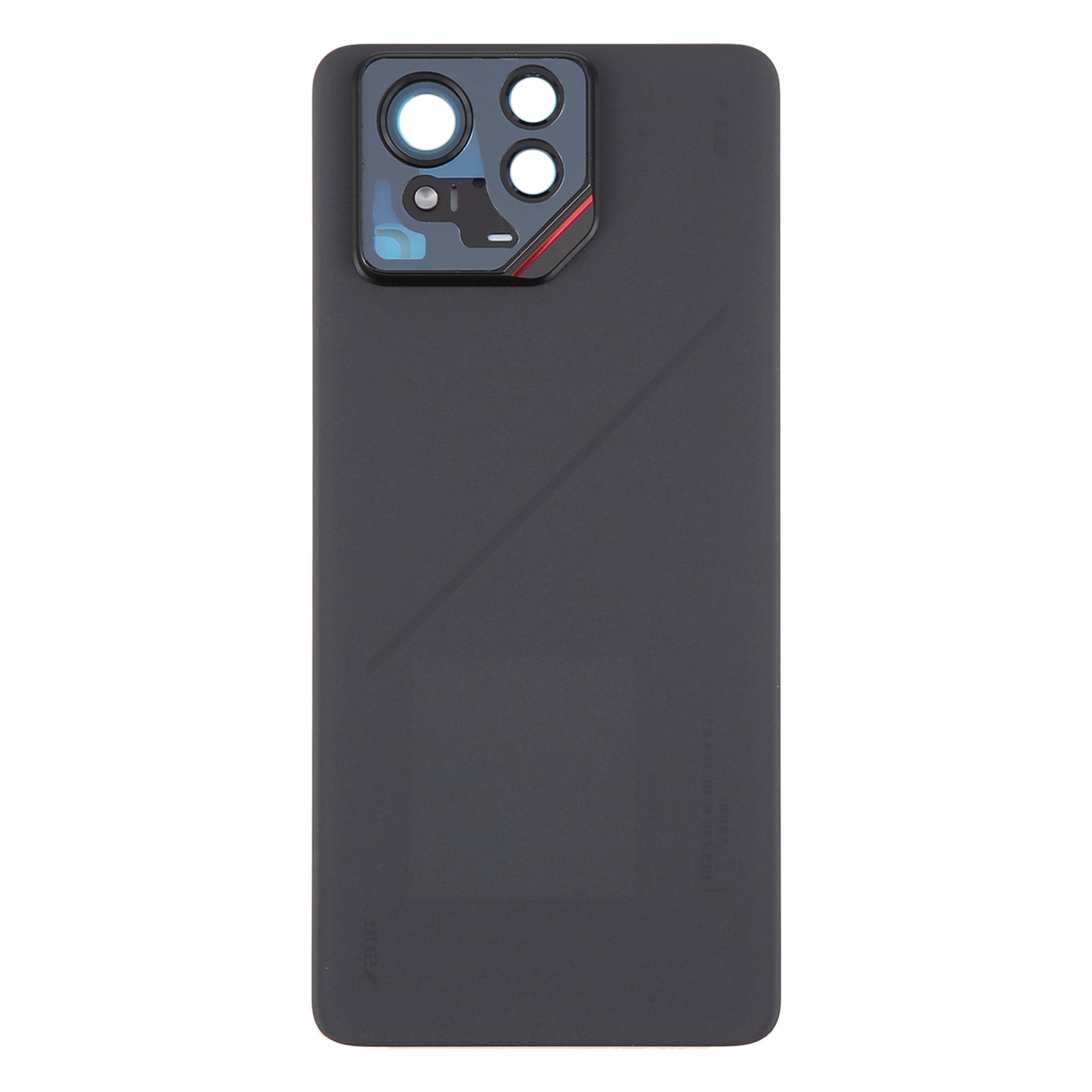 For Asus ROG Phone 9 Pro 5G Glass Battery Back Cover with Camera Frame Matte Black