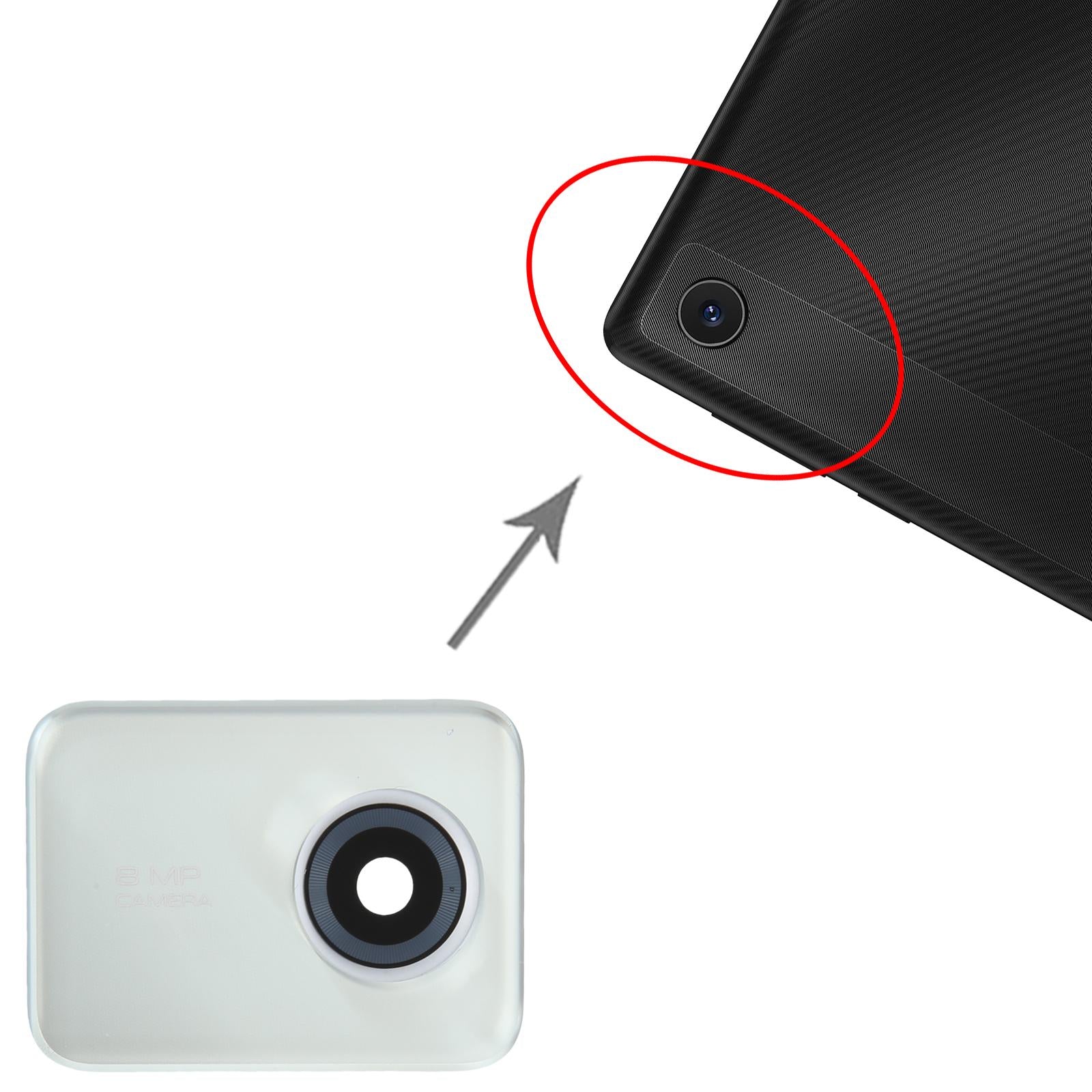 For Lenovo Tab Plus Back Camera Lens  Green