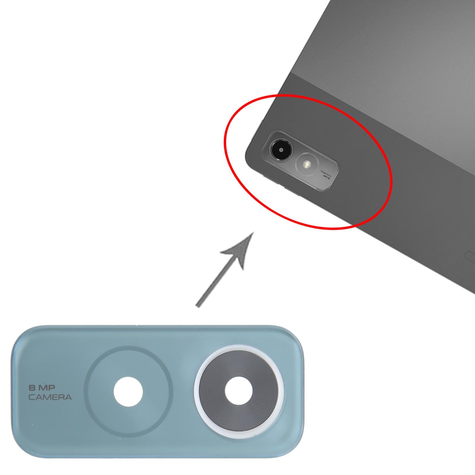 For Lenovo Tab P12 Back Camera Lens  Blue