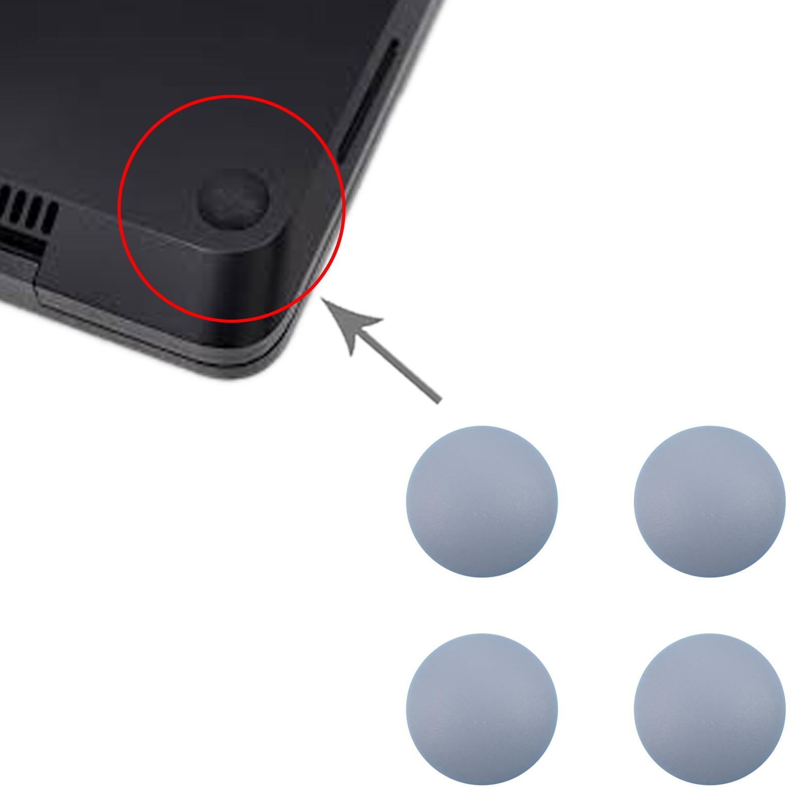 For MicroSurface Lap 3 / 4 / 5 1872 1868 1952 1867 1950 4 in 1 Bottom Case Rubber Mats  Blue