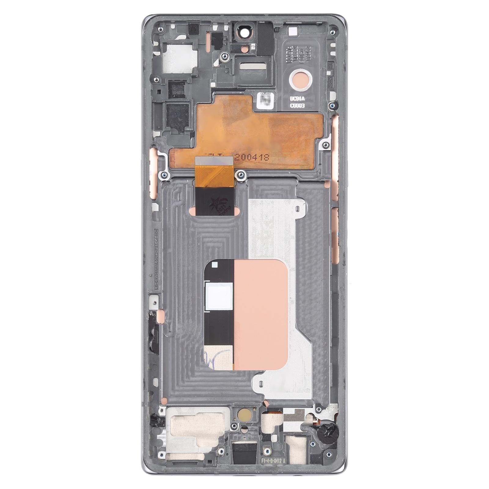 For LG Velvet 5G US Version LCD Screen Digitizer Full Assembly with Frame  Silver