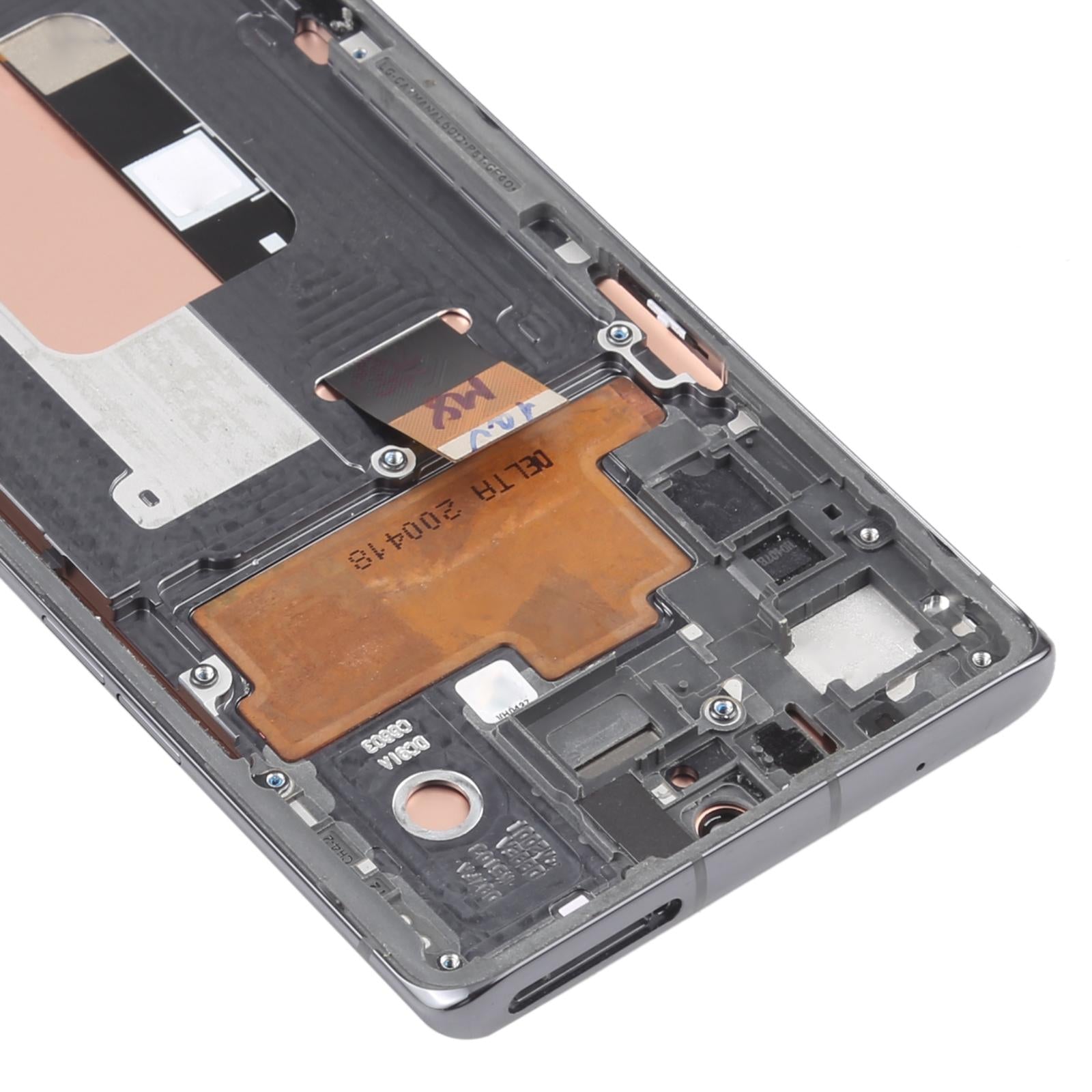 For LG Velvet 5G US Version LCD Screen Digitizer Full Assembly with Frame  Silver