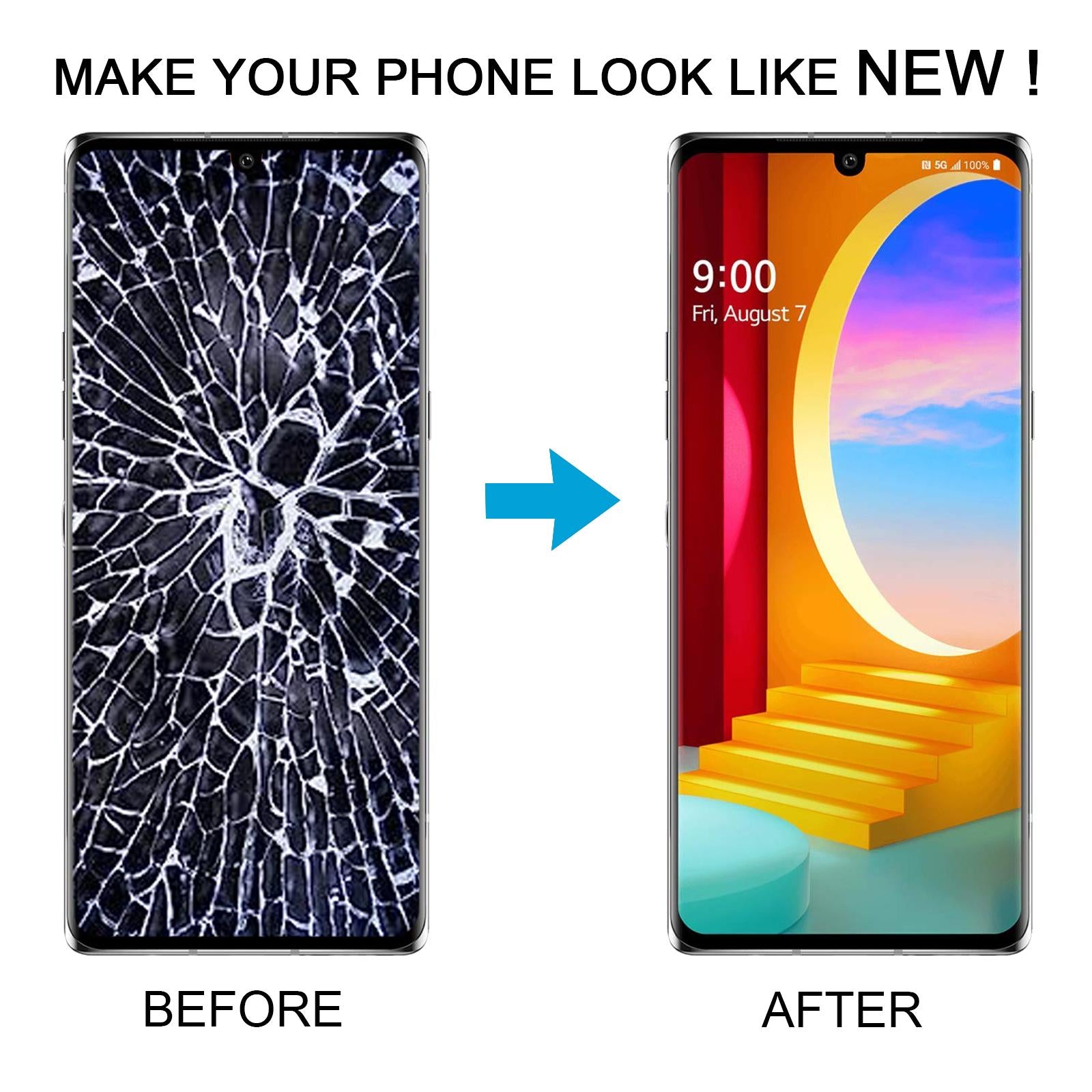 For LG Velvet 5G US Version LCD Screen Digitizer Full Assembly with Frame  Silver