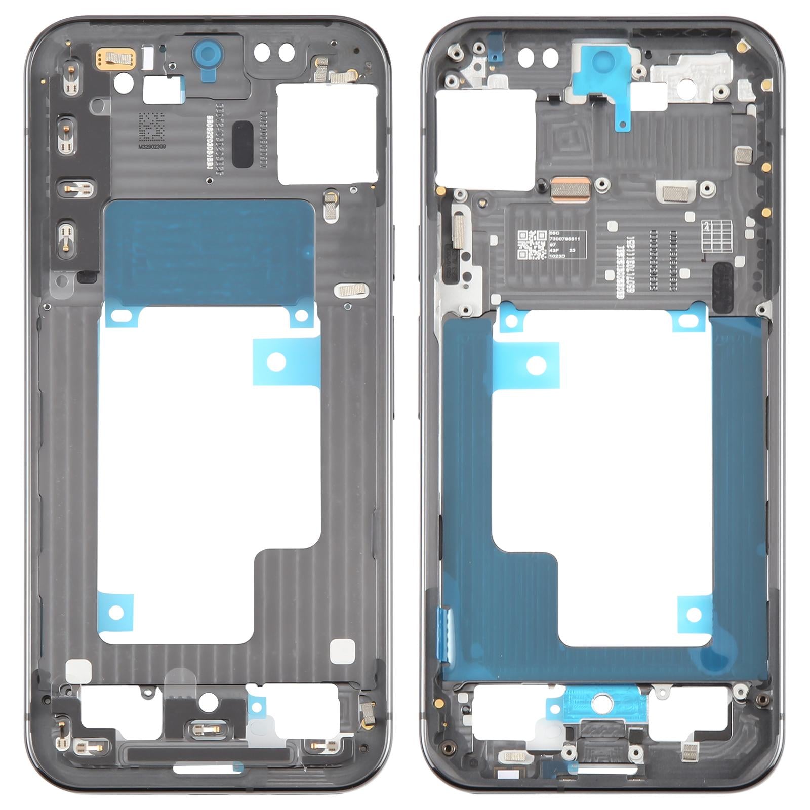 For Google Pixel 9 Pro XL Middle Frame Bezel Plate  Black