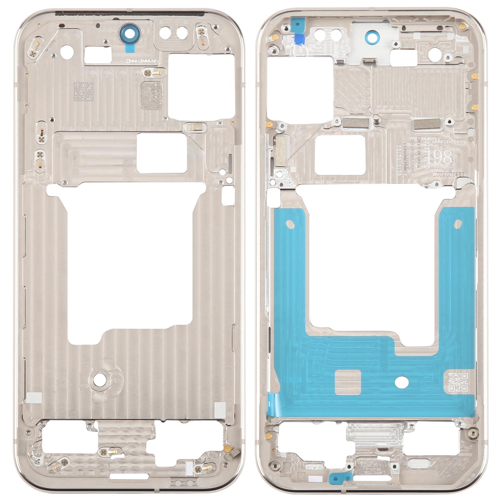 For Google Pixel 9 Pro Middle Frame Bezel Plate  Gold