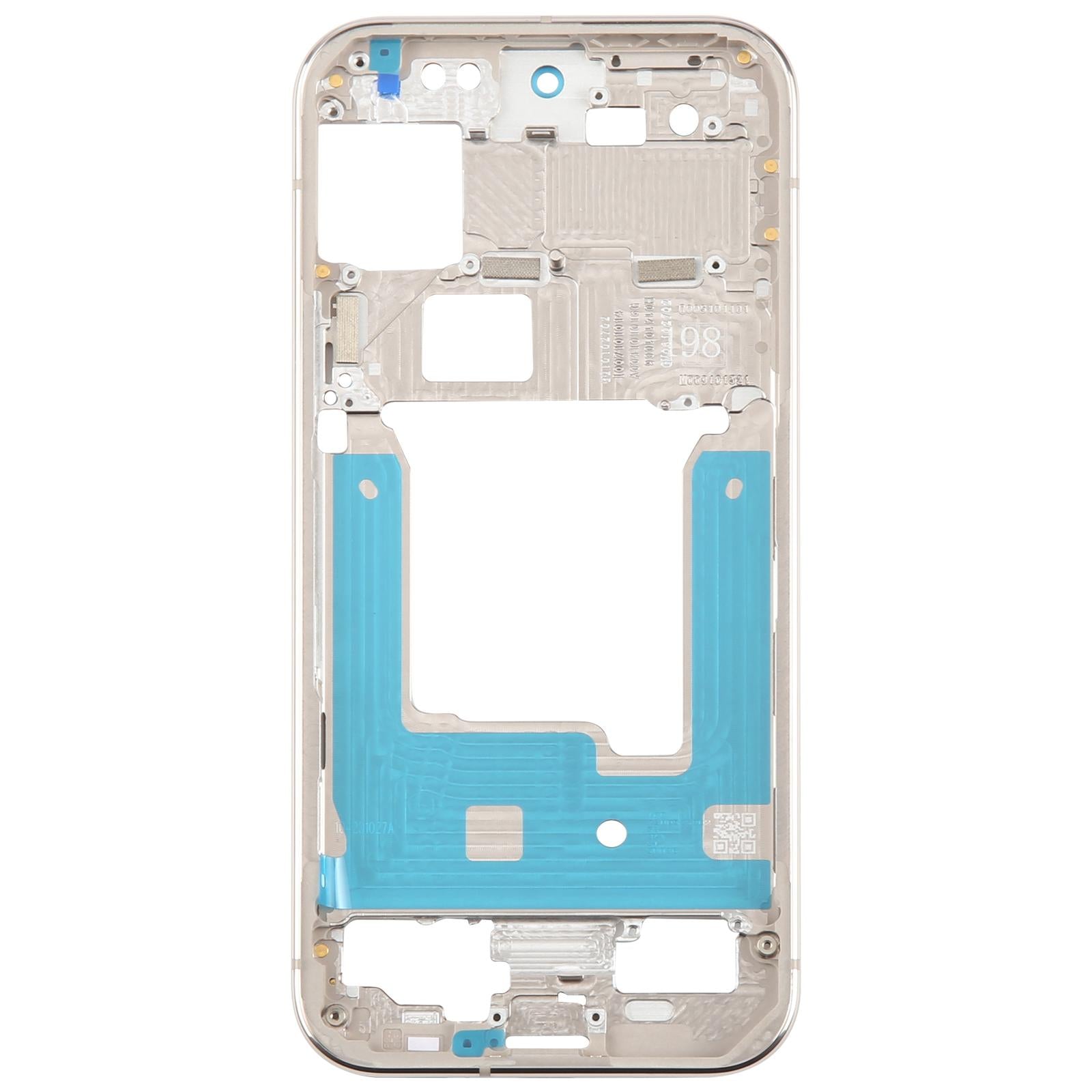 For Google Pixel 9 Pro Middle Frame Bezel Plate  Gold