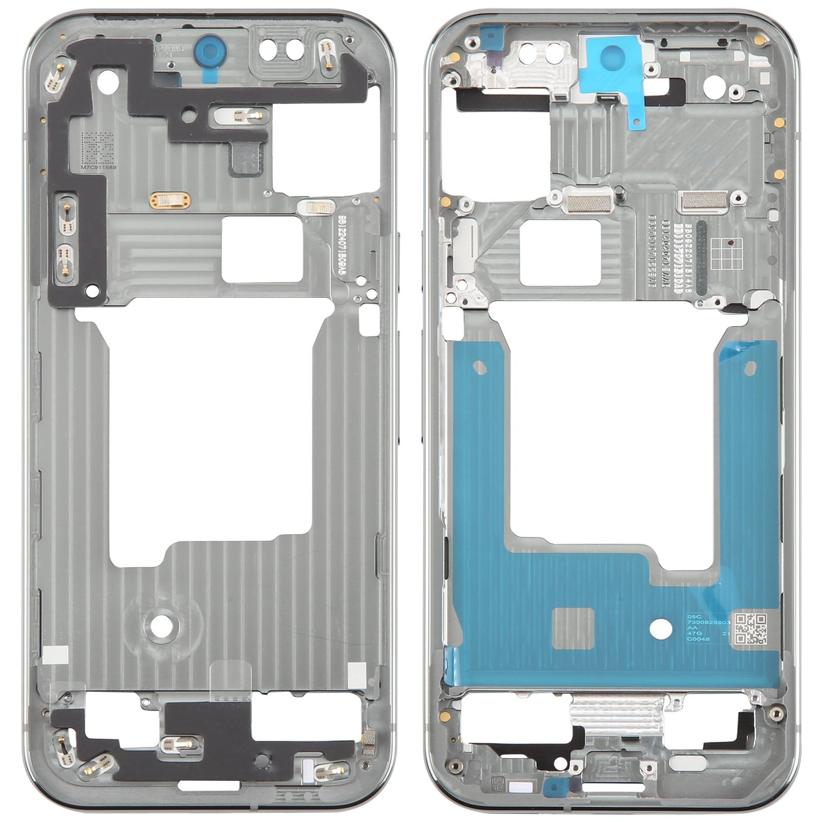 For Google Pixel 9 Pro Middle Frame Bezel Plate  Cyan