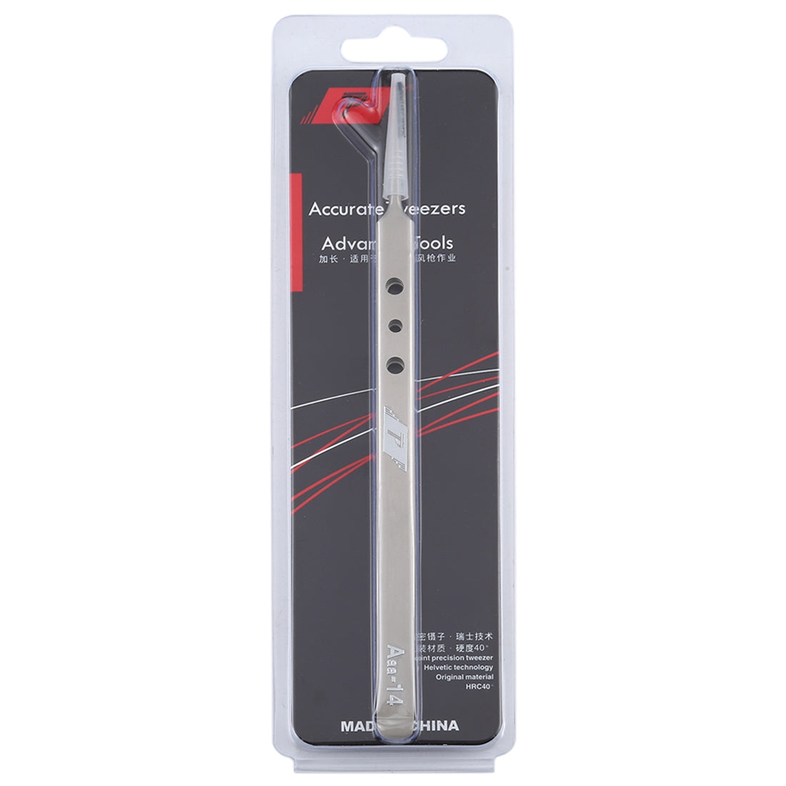 Aaa-14 Precision Repair Tweezers Long Pointed Stainless Steel