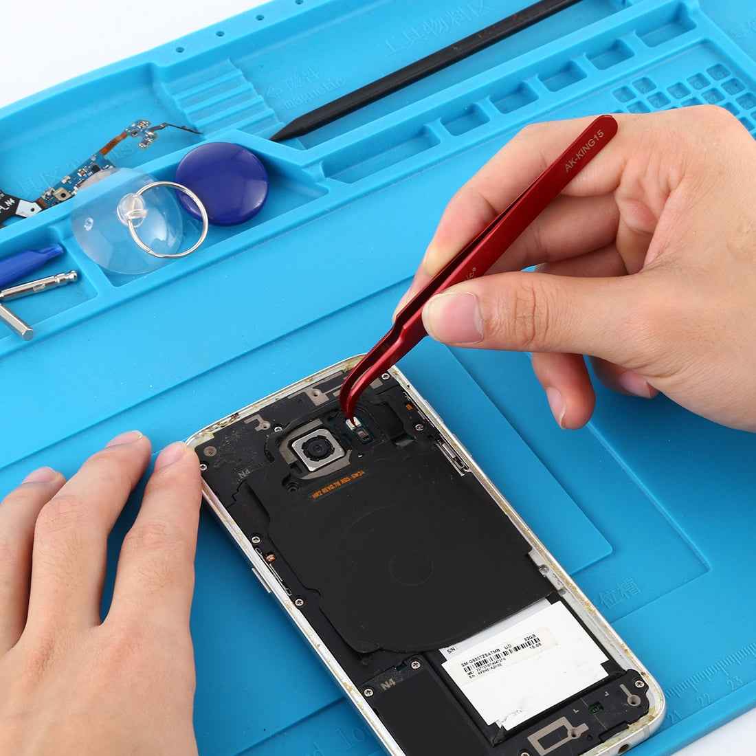 AK-KING15 Curved Tweezers High Tenacity Durable Tweezers