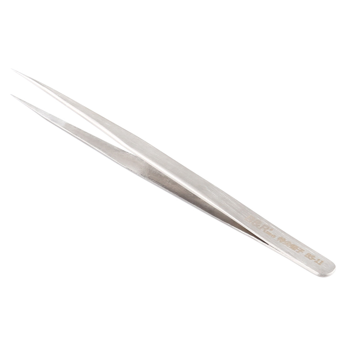 BS-11 Precision High Tenacity Durable Long Tip Straight Tweezers