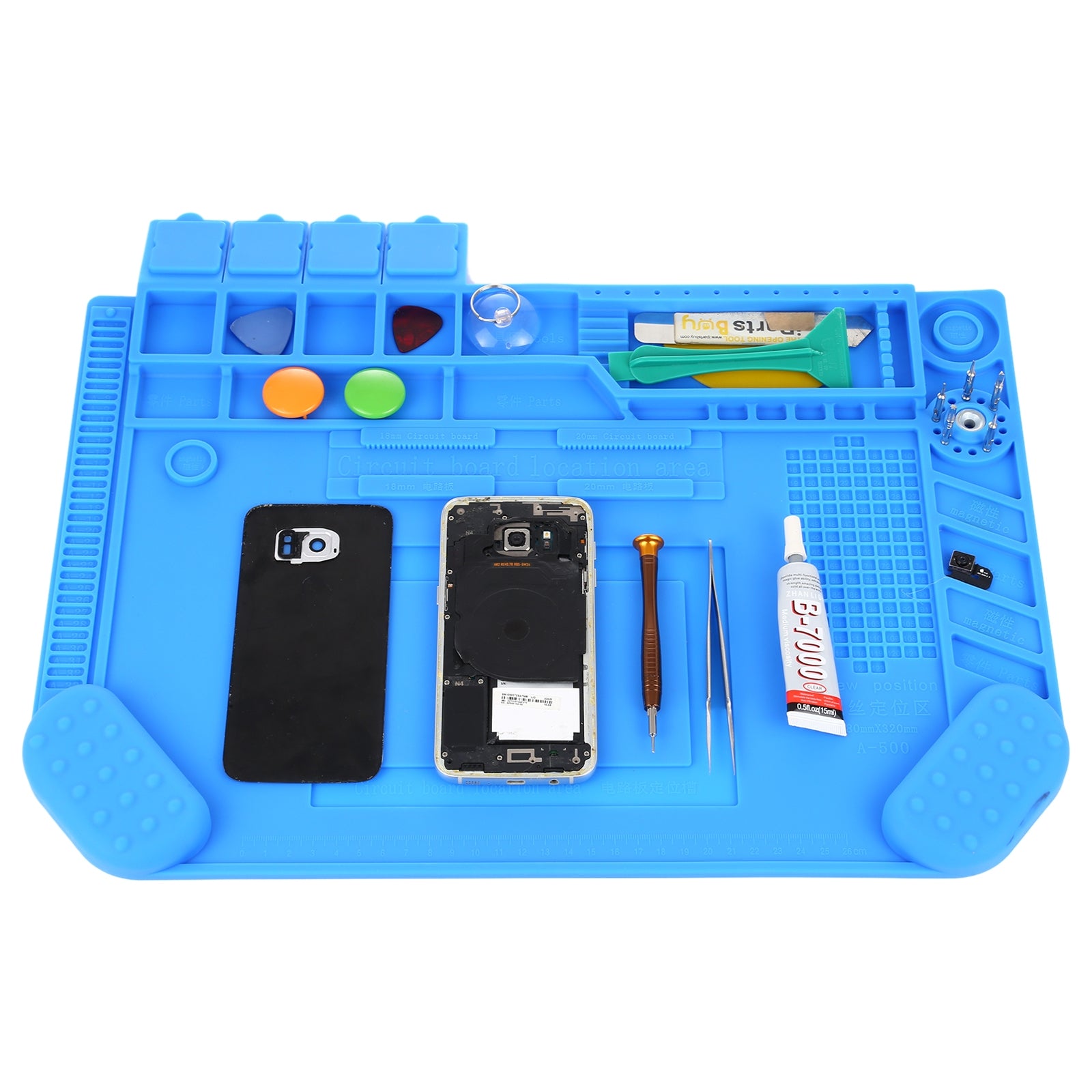 A-500 Insulation Heat-Resistant Repair Pad ESD Mat with Magnetic, Size: 48 x 32cm