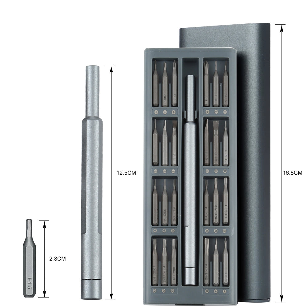24 in 1 Multi-function Precision Screwdriver Magnetic Bits Combination Tool Set