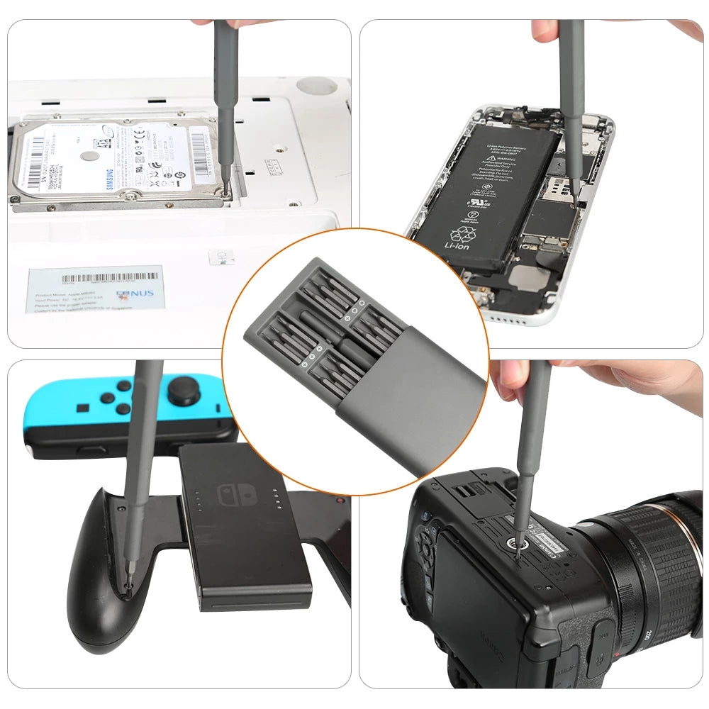 24 in 1 Multi-function Precision Screwdriver Magnetic Bits Combination Tool Set